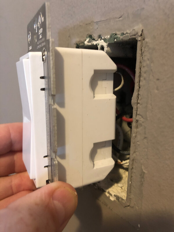 Notice how this add-on switch has no terminals for the black line and load wires that connected to your old switch. The black wires don’t connect to the add-on switch. They get twisted together to complete the circuit and send power to the primary s…