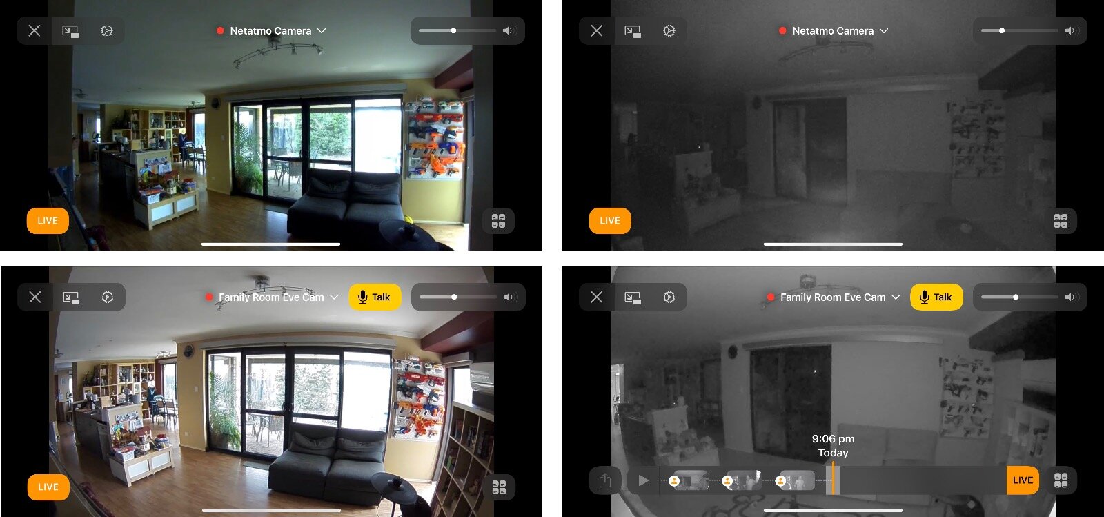 Netatmo Smart Indoor vs Eve Cam in HomeKit