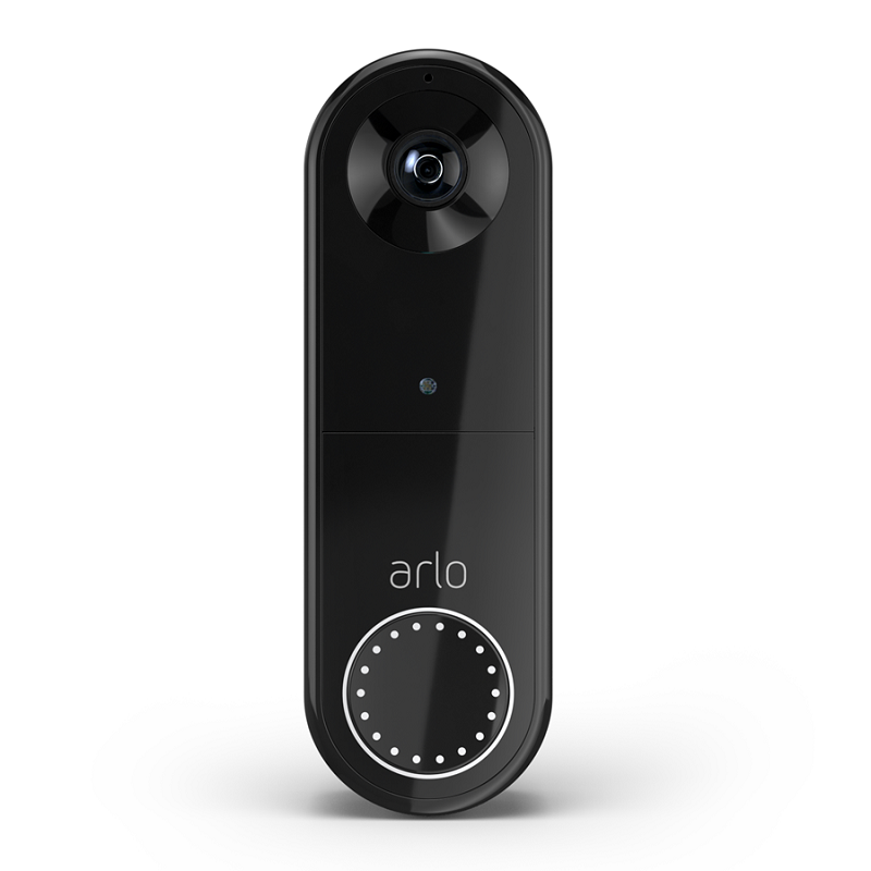 Arlo Essential Video Doorbell - ✔  1536x1536 HD camera✔  180 degree FoV✔  Person and package detection✔  Two-way audio and quick responses✔  Removable battery pack✔  Wired power optional✔  Supports Alexa, SmartThings,      Google Assistant, IFTTT✔  Weather resistance✘  Subscription storage only✘  Must be removed to charge