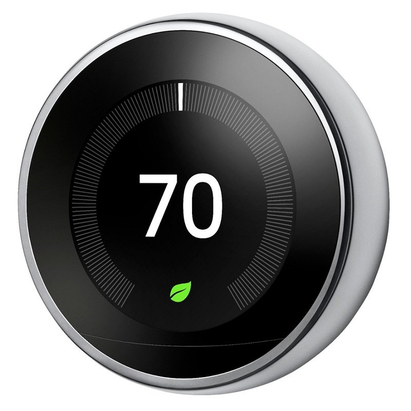 Google Nest Learning Thermostat★★★★✩ - ✔  Supports Alexa and Google Assistant✔  Dual band Wifi - no hub✔  Built in temperature sensors✔  24V C-Wire or Internal Battery✔  Easy install✔  Energy star certified✘  Battery is not replaceable✘  WiFi connection can be poor