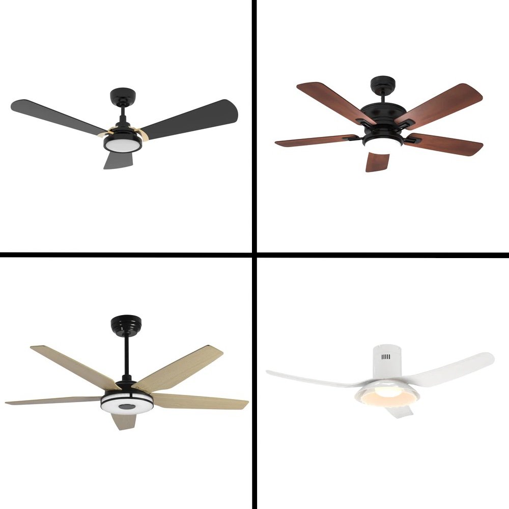 a selection of four carro smart fans in a grid layout