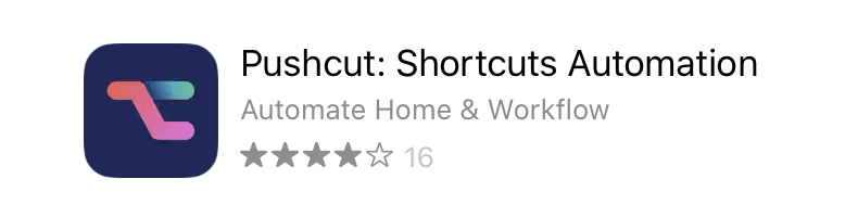 App store icon for the pushcut app