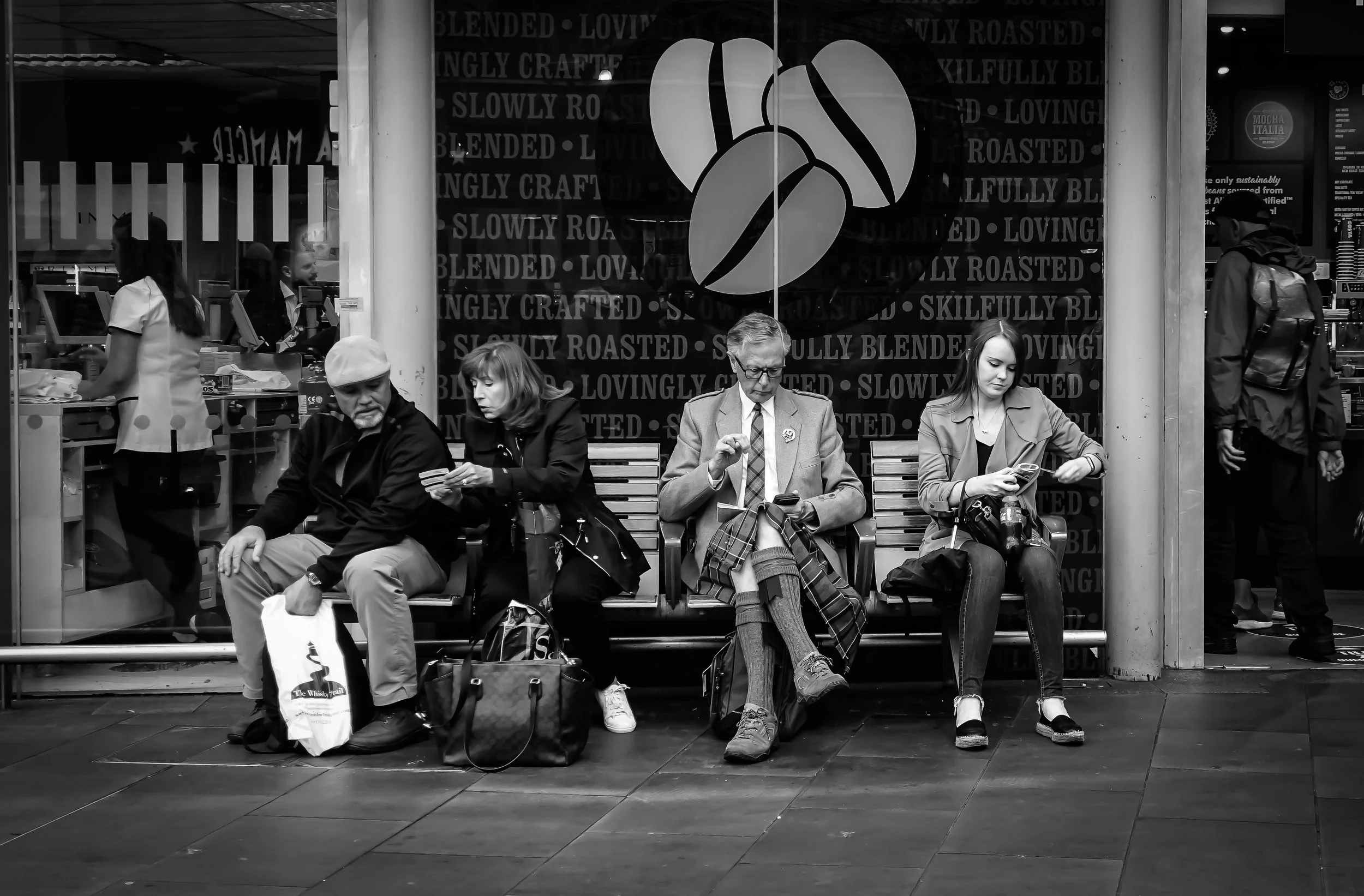 (790) Gentleman in Tartan, Waverley Train Station, Edinburgh, Scotland.jpg