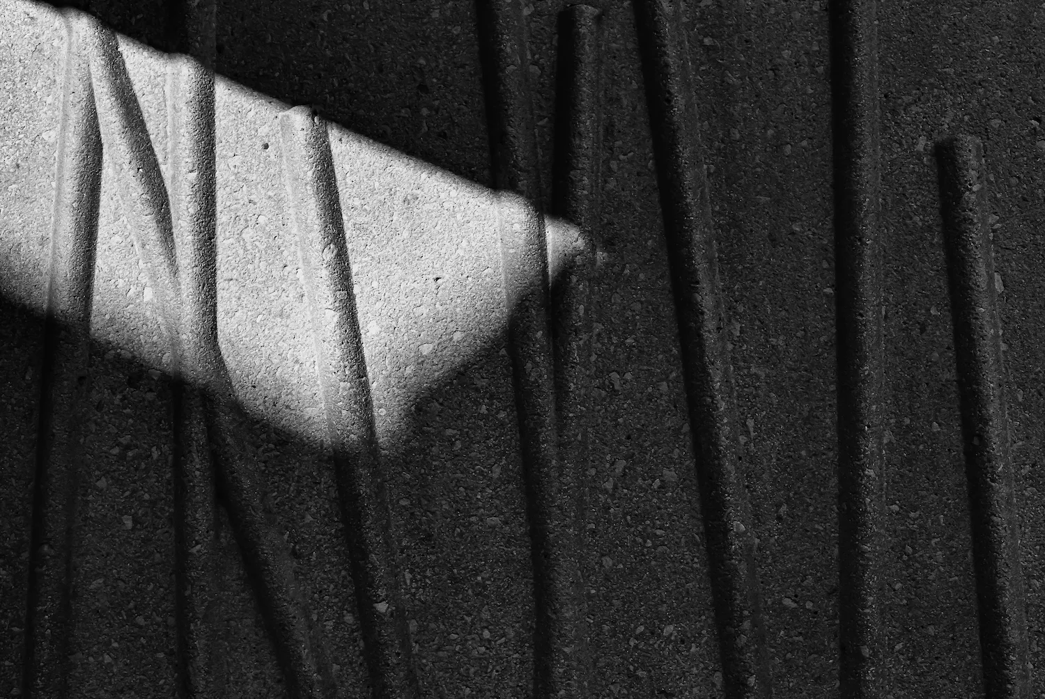 (1231) Light and Shadow, Textured Concrete Wall, The Scottish Parliament, Holyrood, Edinburgh, Scotland. 35mm film copy.jpg