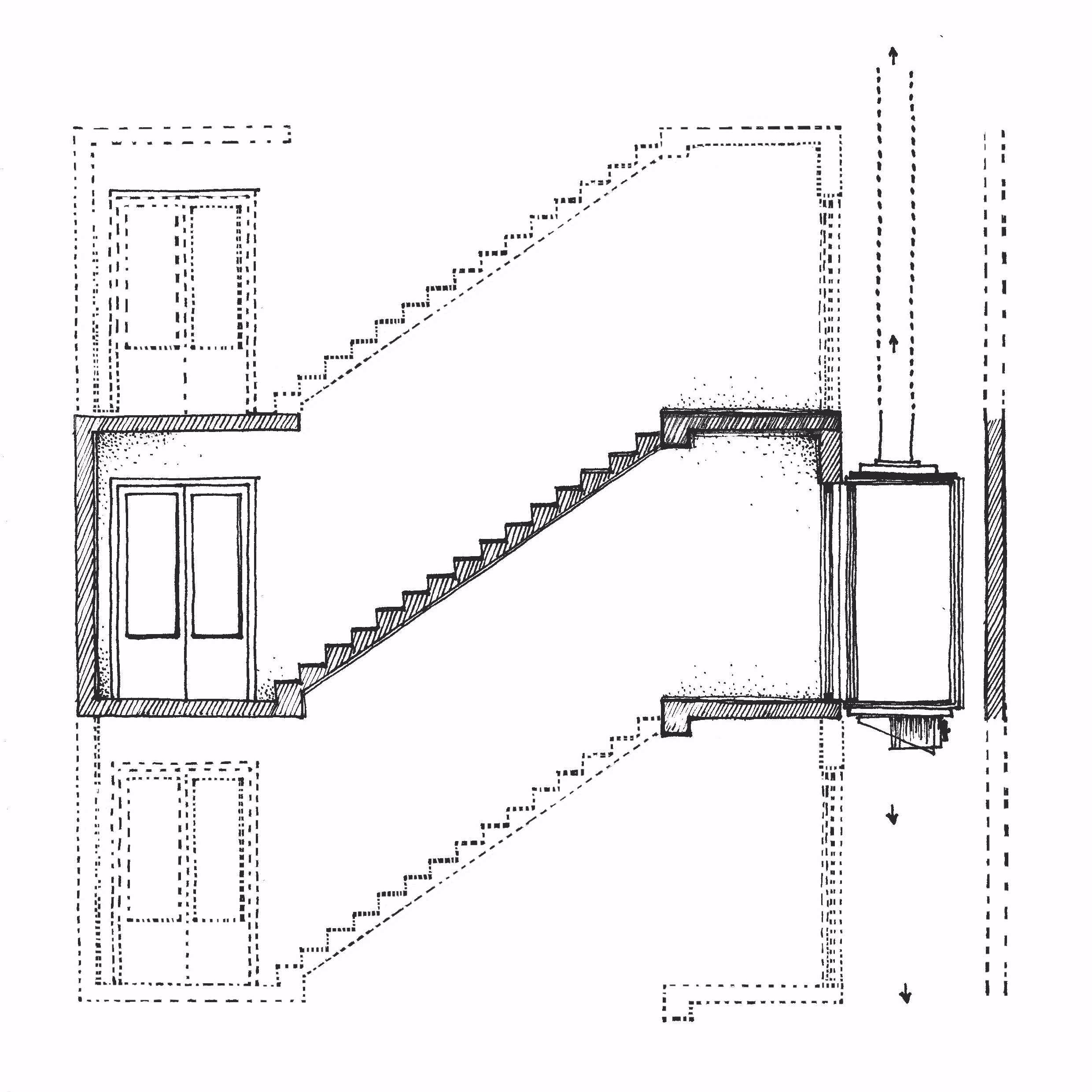 The staircase