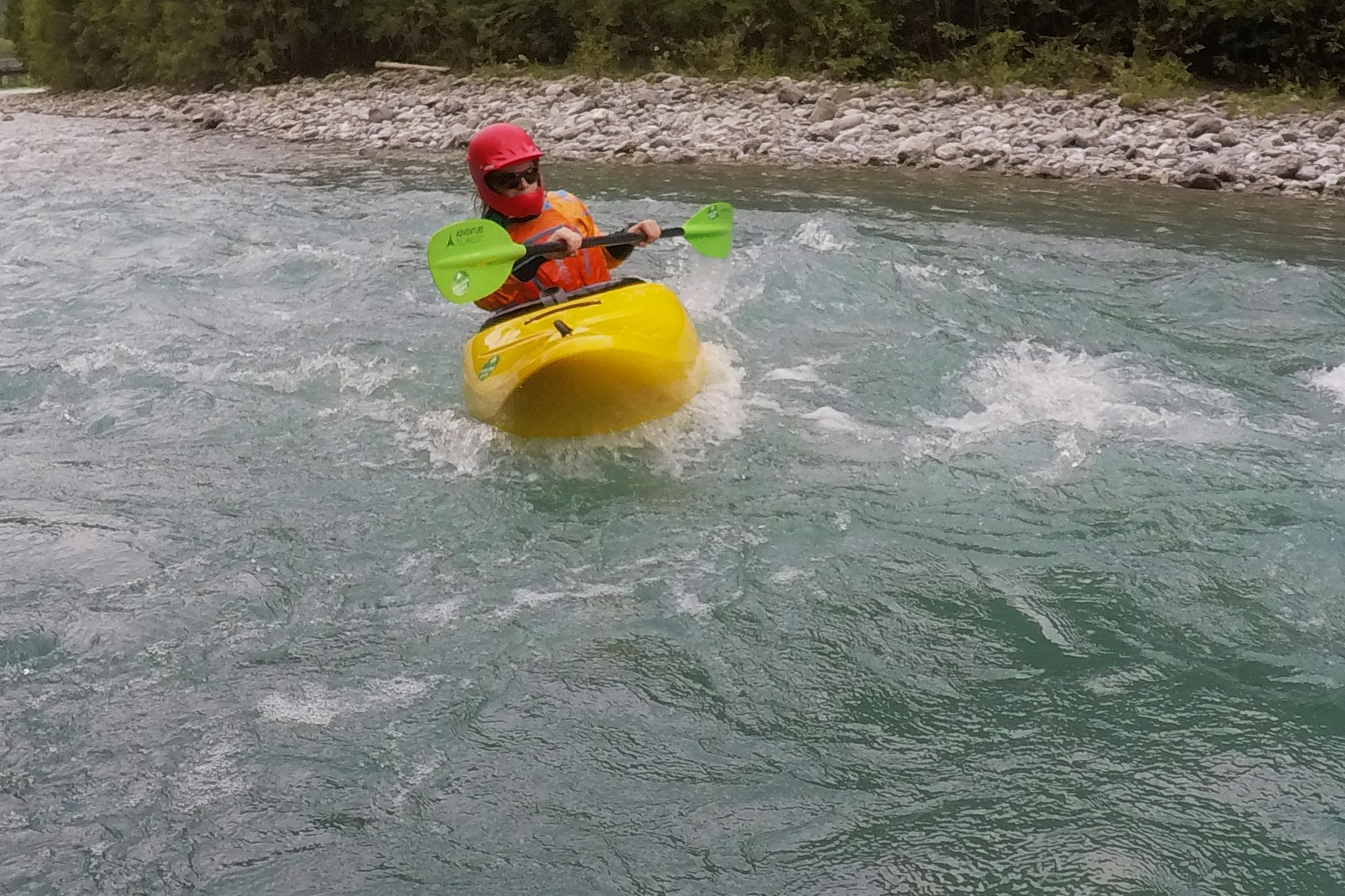 Kayaking River Lech
