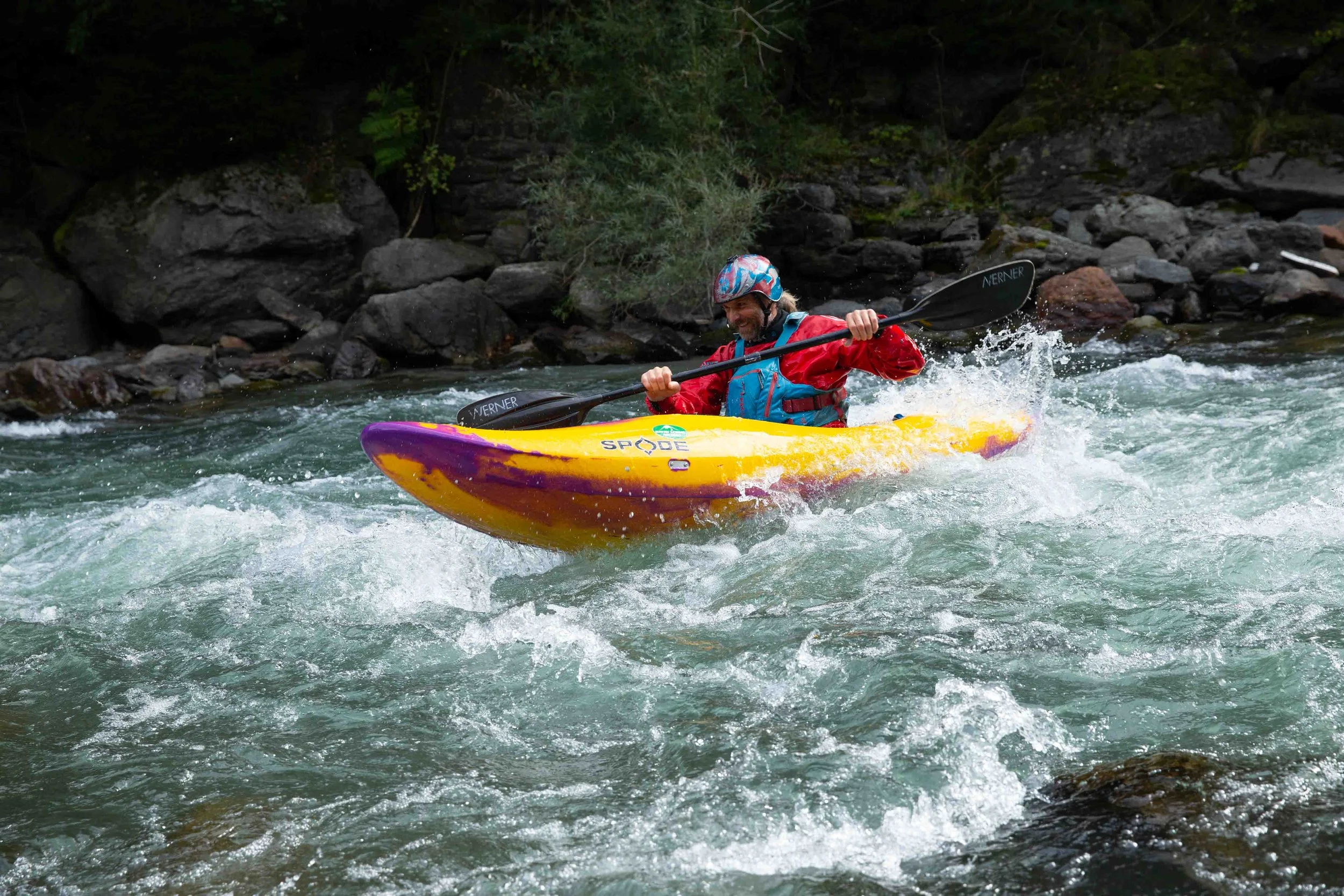 White Water Kayaking on the Sanna River in Austria