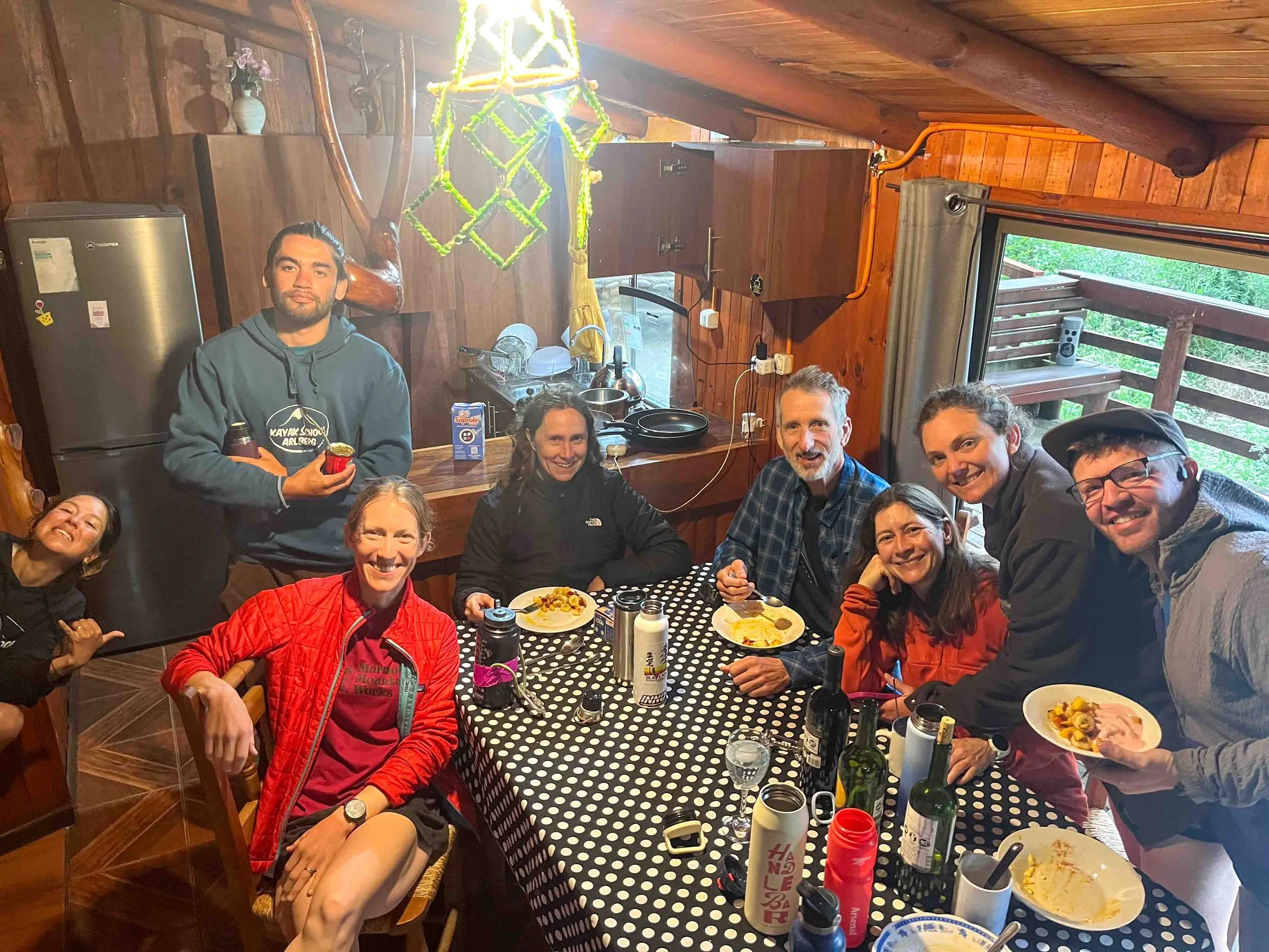 Breakfast at the Rio Bio Bio before heading off to kayak this famous river on a Chile Kayak Adventure Road Trip