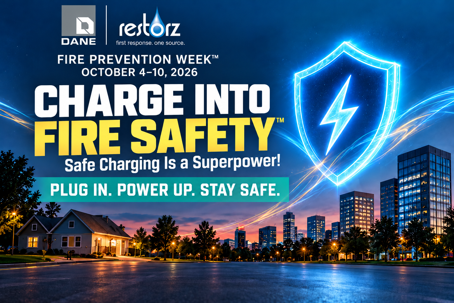 Fire Prevention Week 2026: Safe Charging Is a Superpower!🔋