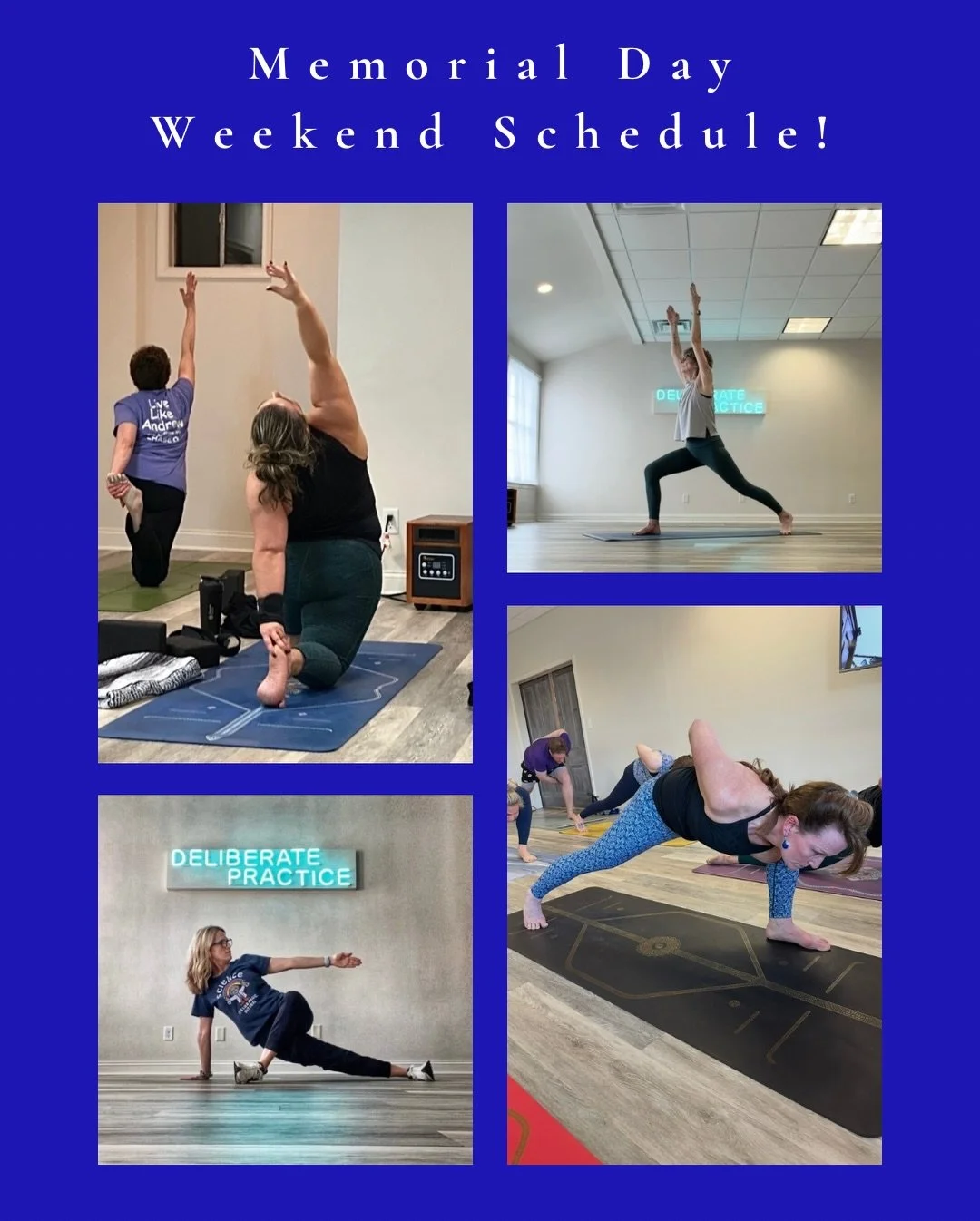 Hey Yogis! 

The holiday weekend may be bringing cool temps and rainy skies, but inside the studio it&rsquo;s warm, vibrant, and full of energy. Instead of waiting on beach weather and BBQs, treat yourself to something even more nourishing&hellip;mov