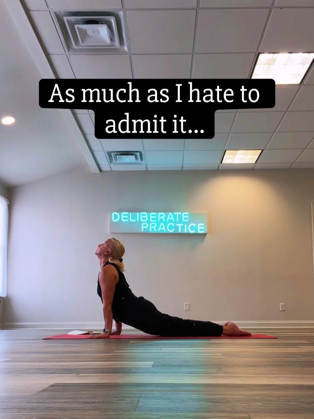 I needed a few backbends today. 

My questionable execution is proof that I should probably practice them more often. So, naturally, there will be a few in tomorrow&rsquo;s sequence. 🤣

Backbends encourage spinal extension and shoulder mobility, hel