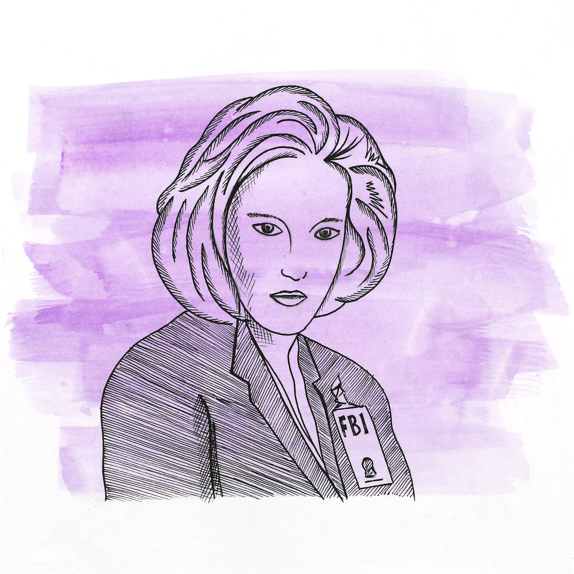 Dana Scully Shortly after we started living together, we embarked on the first season of X-files. We’d stay up until 4am, watching “just one more episode”, and managed to successfully complete all 10 seasons in a period of 6 months - something which to this day, we both remain pretty proud of. We fell in love with Gillian Anderson’s portrayal of Dana Scully, her strong mindedness amongst her male-dominated field was inspiring, and not that widely seen on television when it aired. We later actually learnt, that Anderson’s character initiated a phenomenon referred to as "The Scully Effect"; inspiring young women to pursue careers in science, medicine and law enforcement, and as a result saw a dramatic increase in the number of women in those fields. #thetruthisoutthere