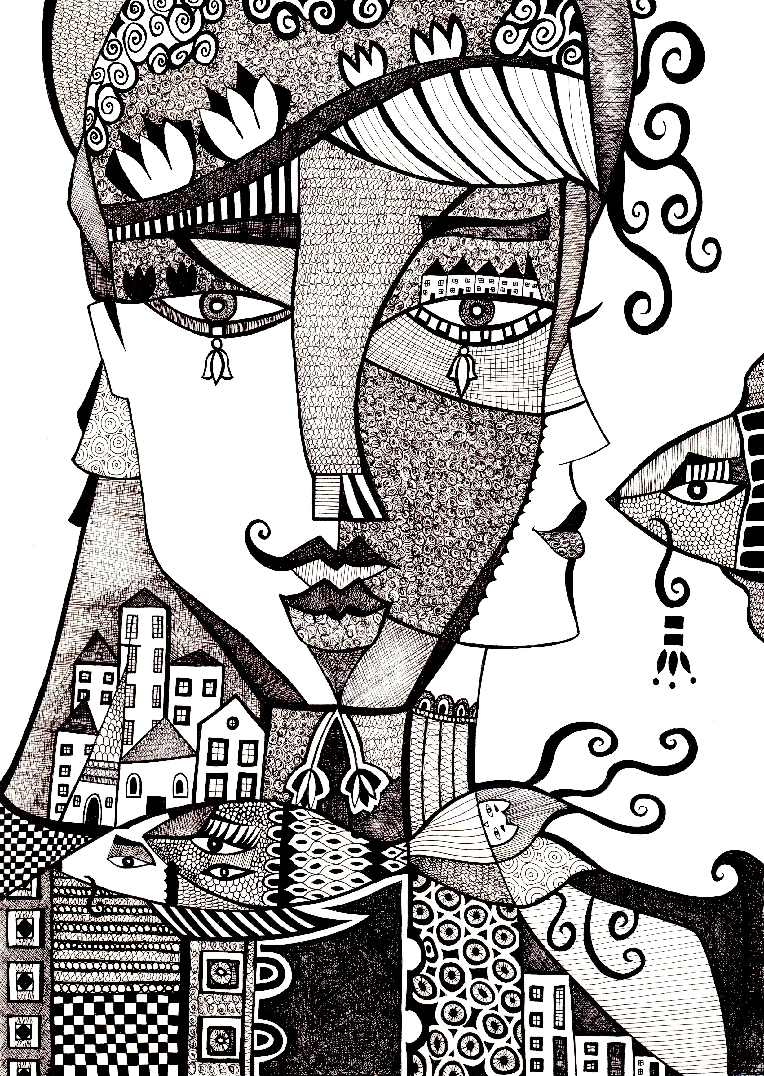 Untitled 2017 | Ink on Paper | Dim: A4