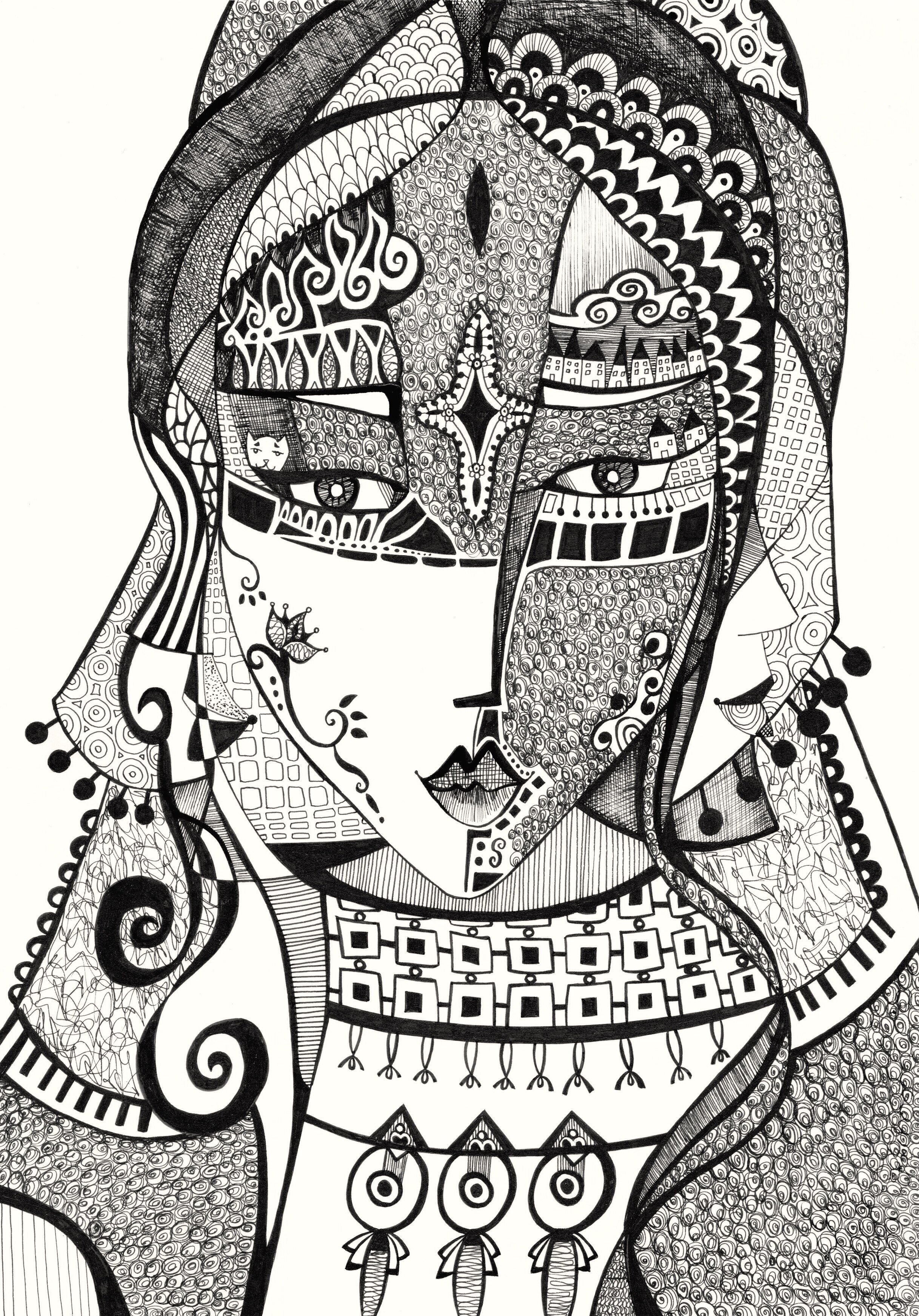 Untitled 2017 | Ink on Paper | Dim: A4