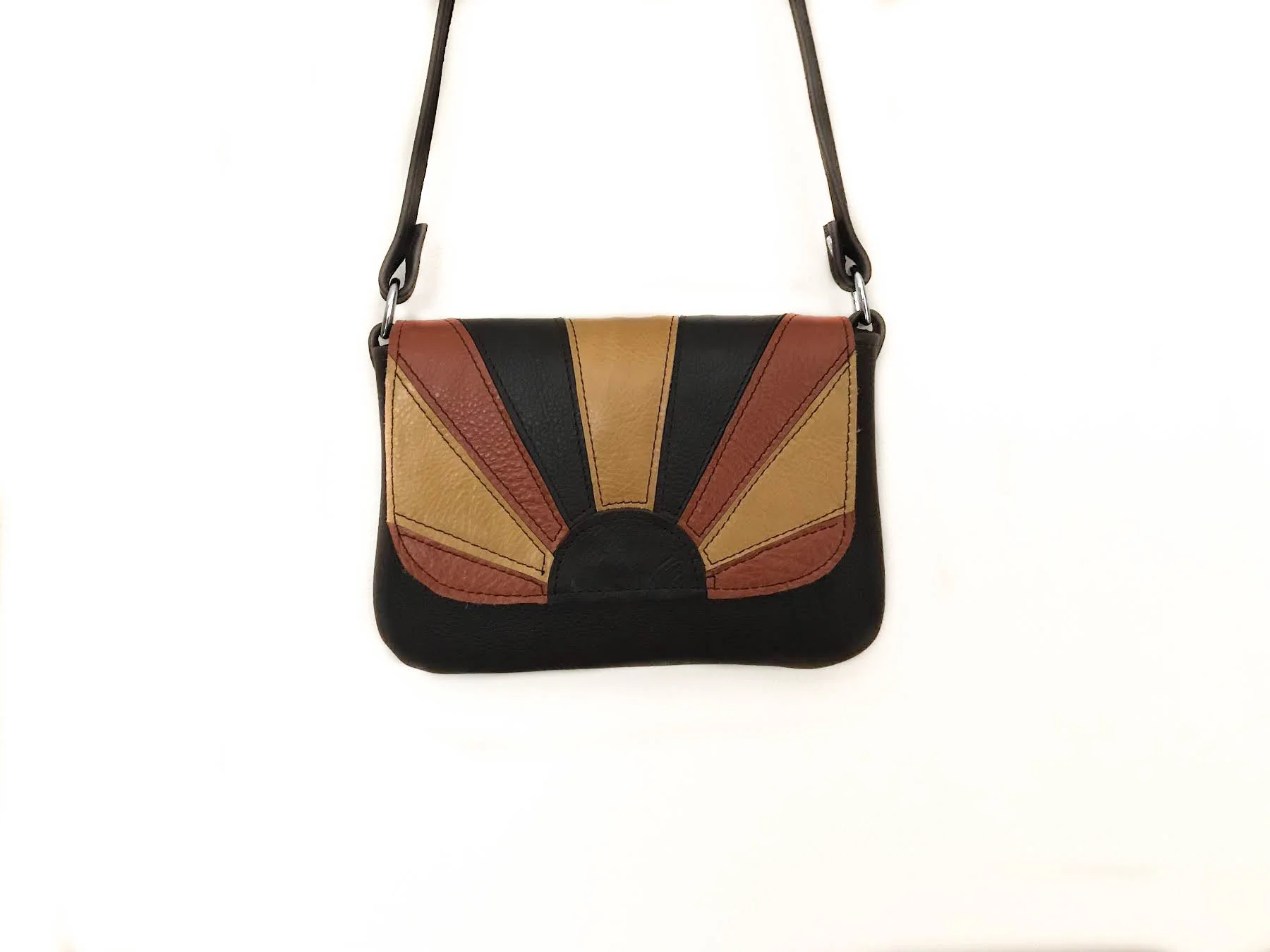 Retro Sun leather bag