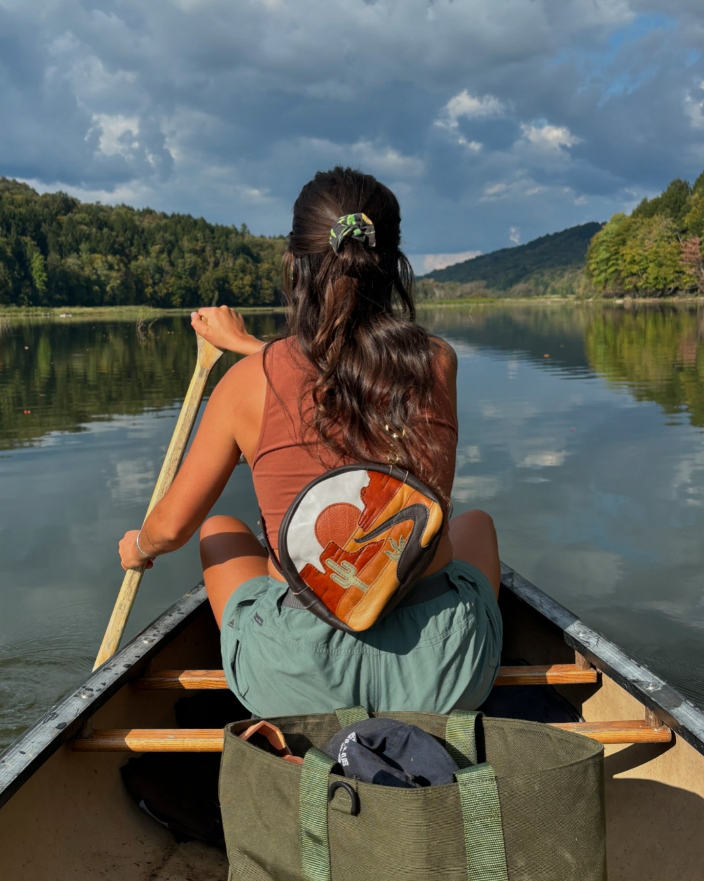 A landscape within a landscape &bull; and true wearable art 
&bull;
Our remote Fall camping tradition is one of my favorite traditions. For the past two years we have chosen to setup camp in one of the remote sites on the Waterbury Reservoir. There i