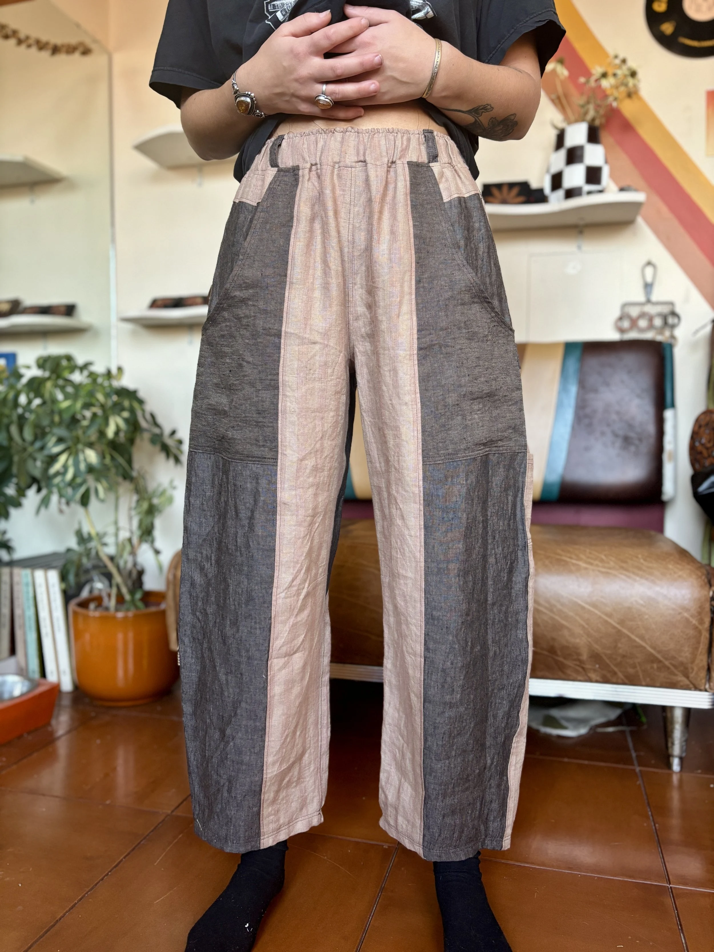 Curry Pants-khaki, tan and Oak Brown