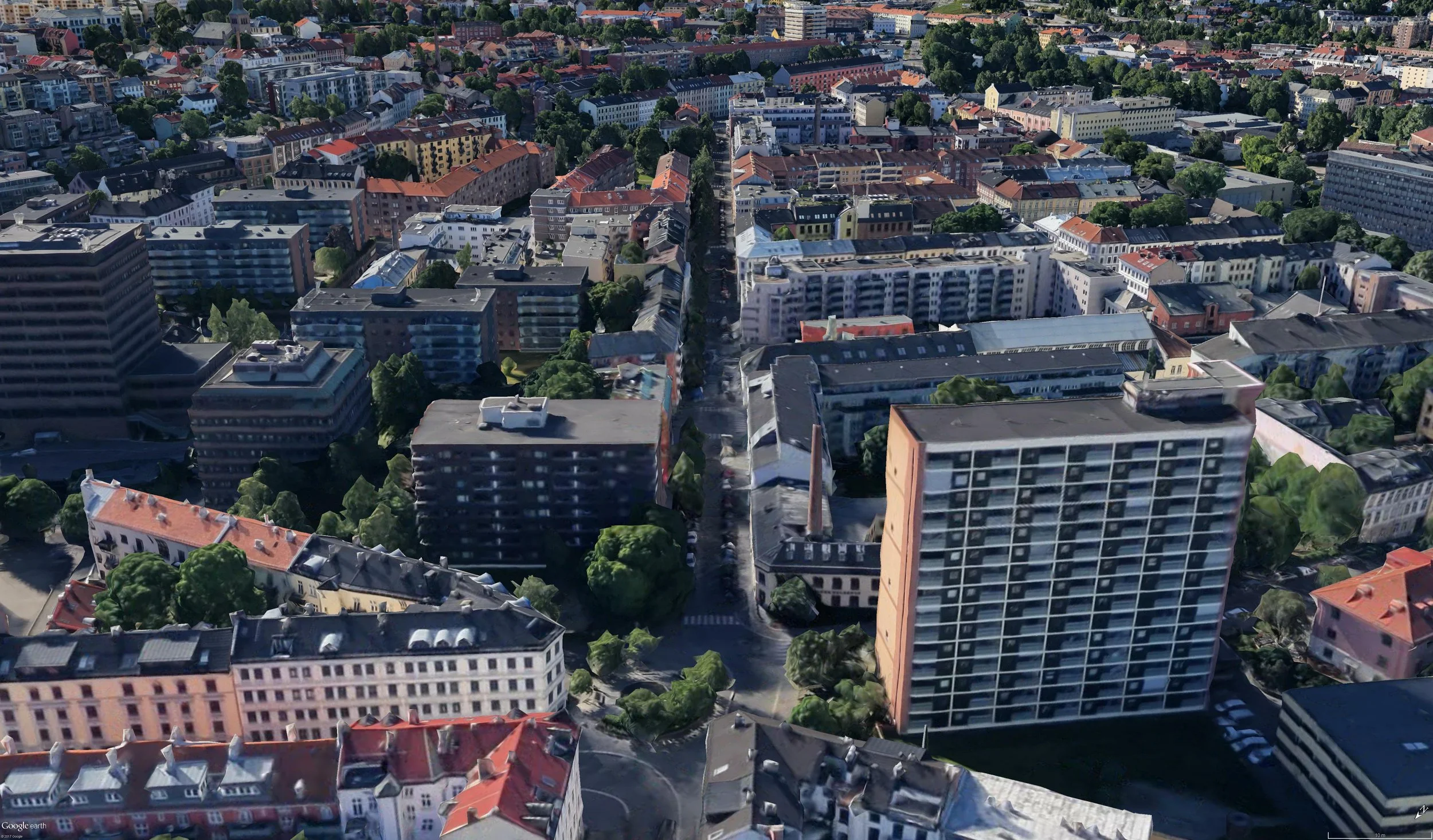 Jens Bjelkes Gate. Google Earth.