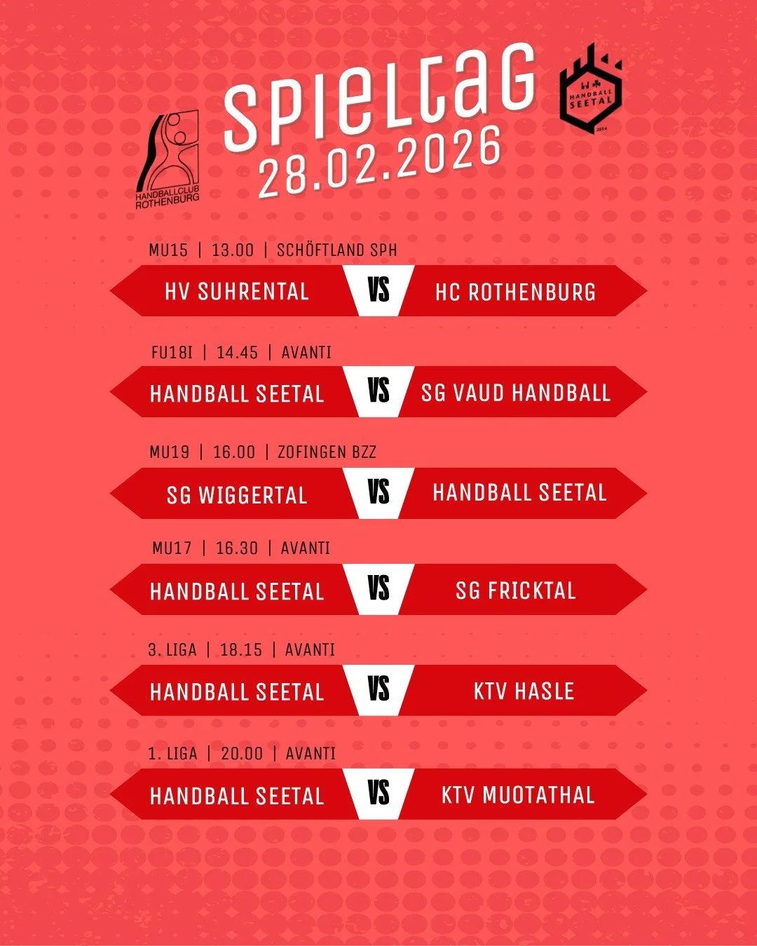 Am Samstag und am kommenden Donnerstag wird Handball gespielt!

Wir freuen uns auf euch!

#hopphcr
#hoppseetal
#handballset1981