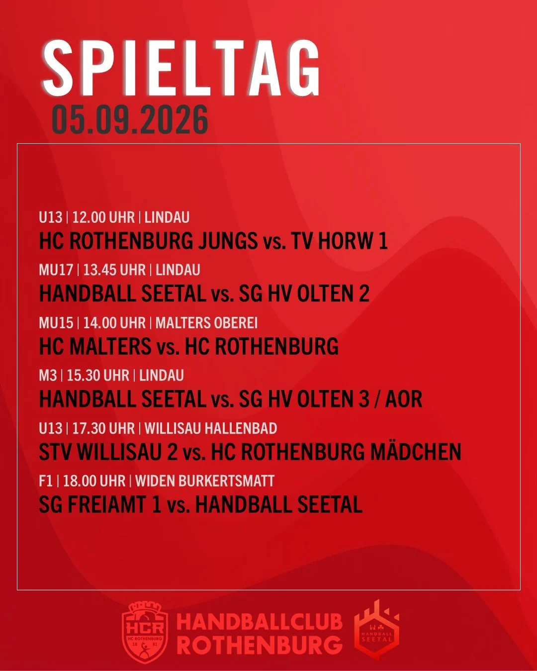 Dieses Wochenende starten wir so richtig in die neue Saison 26/27!

Freuen wir uns auf die ersten spektakul&auml;ren Tore und Punkte.