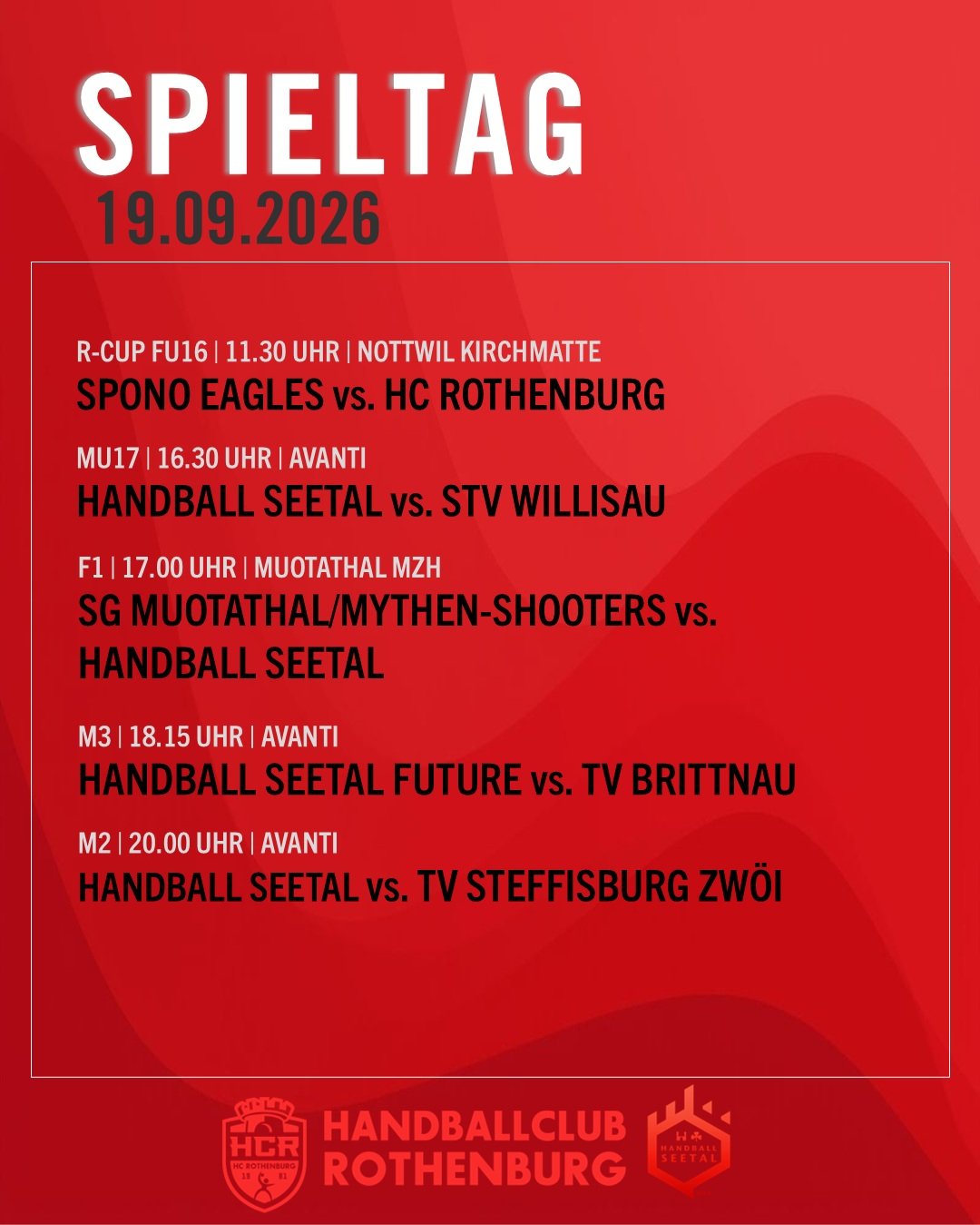 Neues Wochenende - neue Handballspiele!

Alle Teams freuen sich auf lautstarke Unterst&uuml;tzung von den Fans.