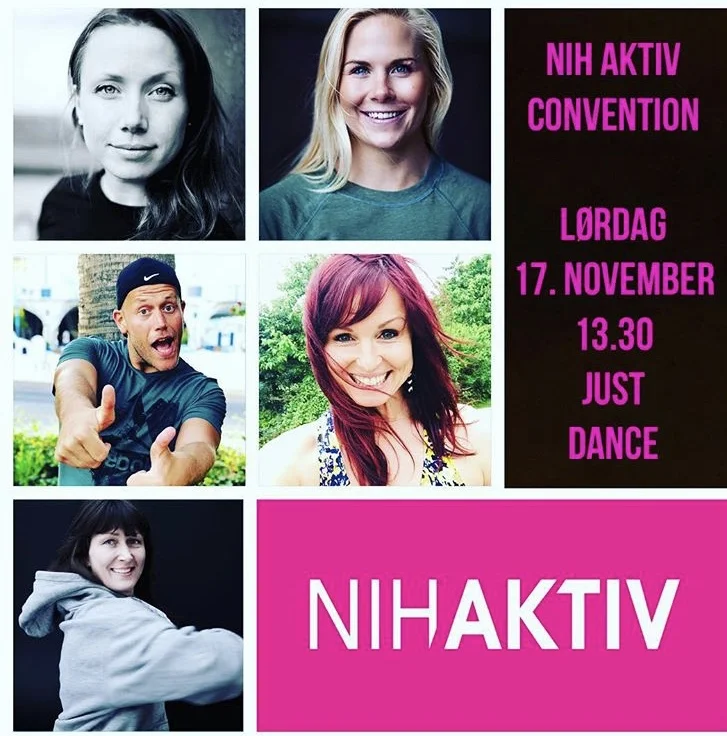 Sammen med denne flotte gjengen presenterer jeg NIH Aktiv JUST DANCE ved convention i år! Håper vi sees :)