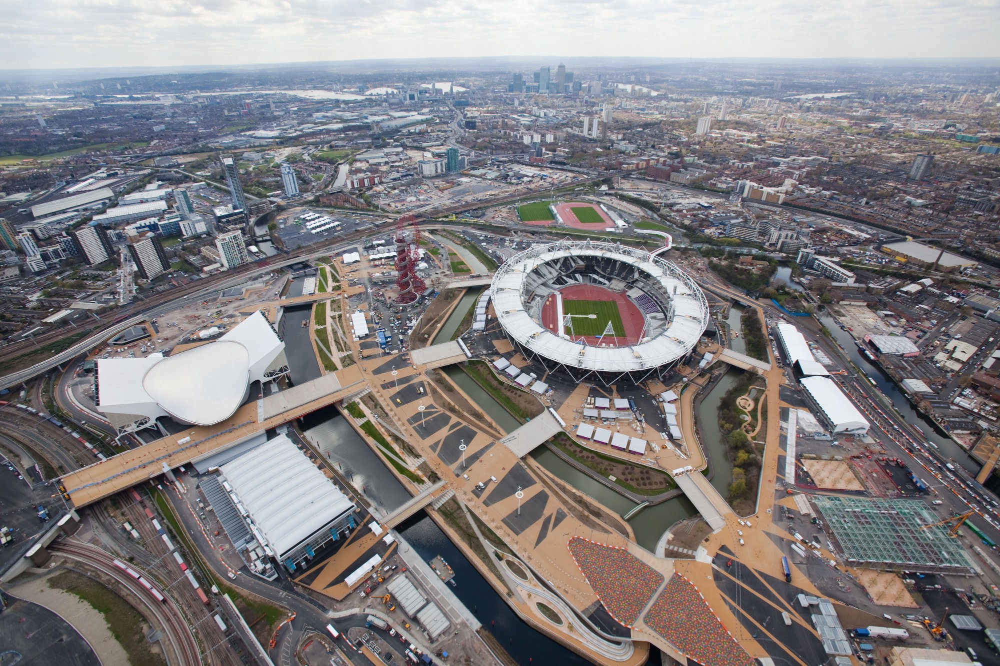 erial view of the Olympic Park looking south west towards London 2012 | EG Focus
