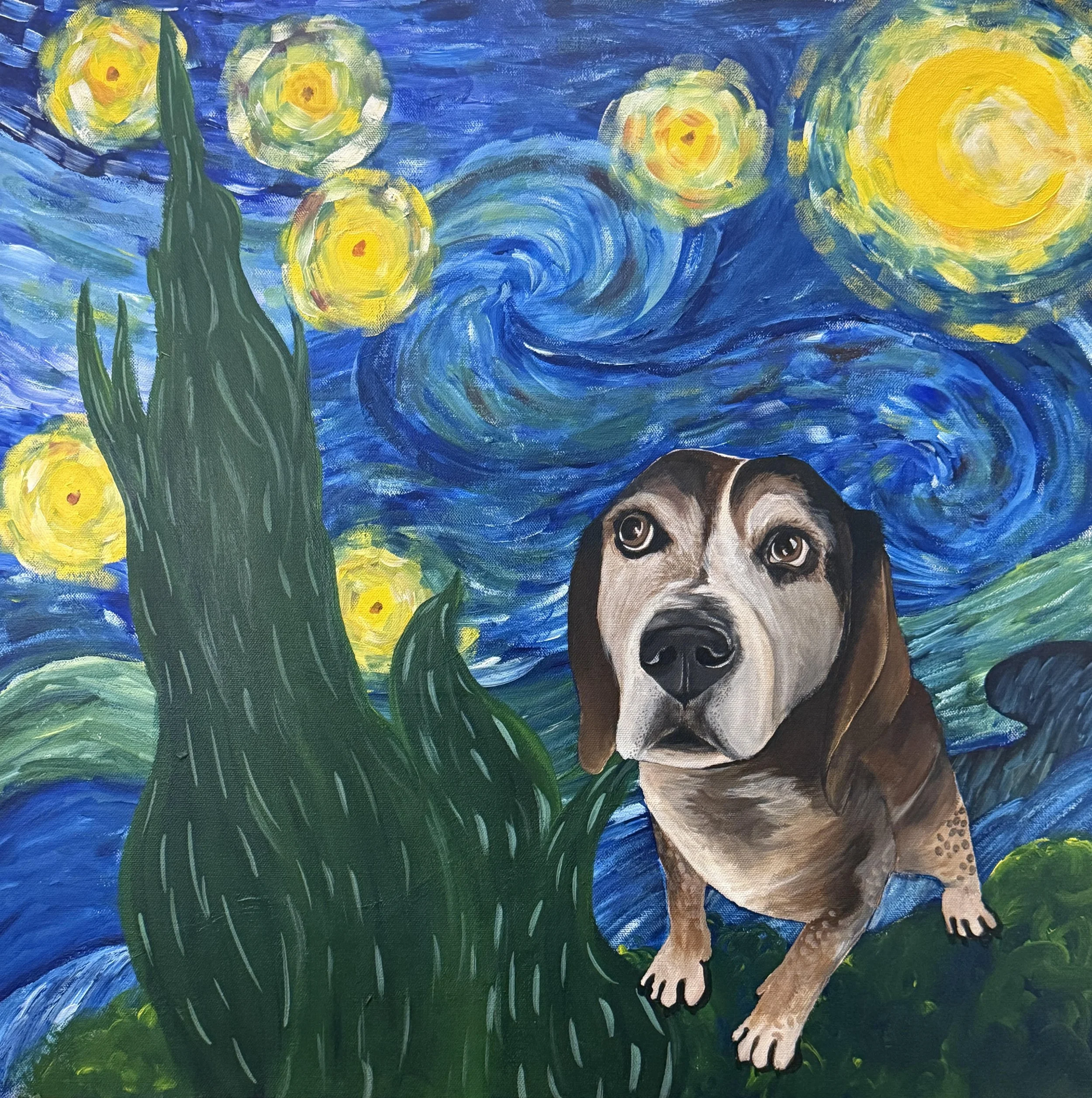 blue in the starry night $sold