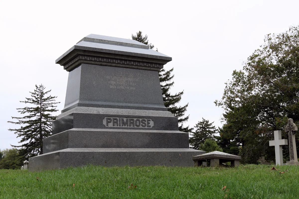Over the years, much of the additional land in Loudon Park was acquired from the Primrose Family whose Beechwood, Pleasant Grove and Linden estates surrounded the original cemetery. Generations of the Primrose Family have remained involved in the operation of Loudon Park.
