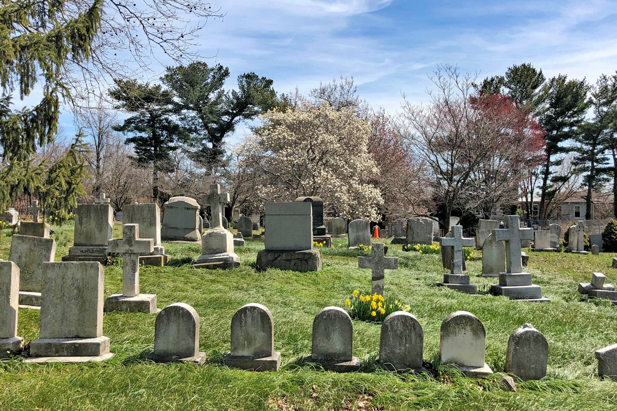 Springtime in St. John's Episcopal Church Cemetery