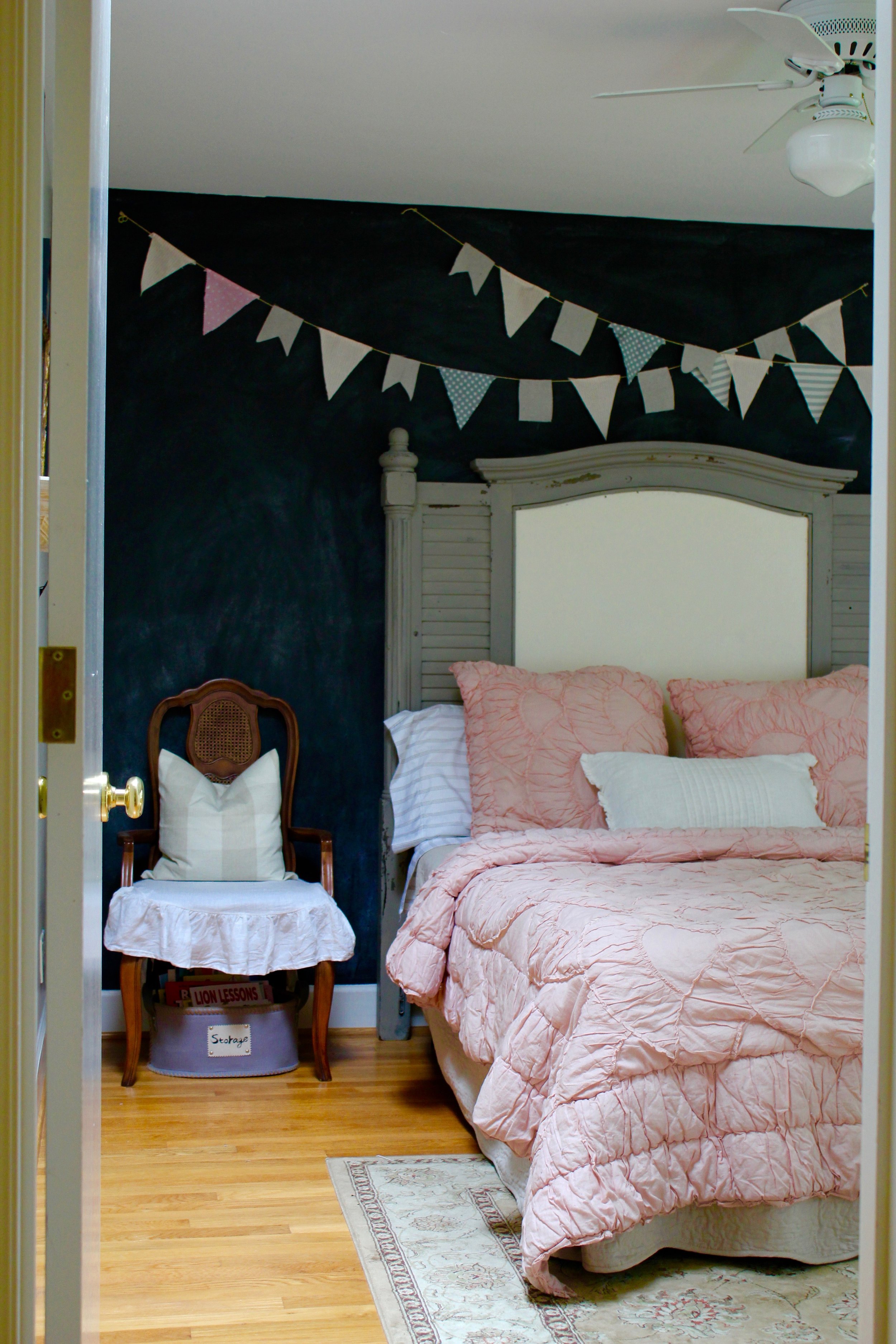 queen bed for little girl