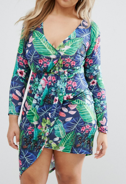 Tropical Watercolour Print at ASOS SS 2017