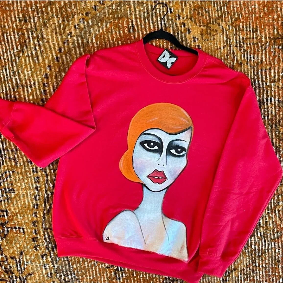 SOLD #oneofakindart #wearableart #vintageclothing #wearableart #handpaintedclothing #oneofakindpieces #oneofakindart #oneofakindclothing #emostyle #punkrock #newwave #gothgirl #retroclothing #vintage #vintageclothing