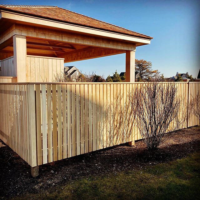 #Red Cedar Picket Fence and Gate #NANTUCKET FENCING