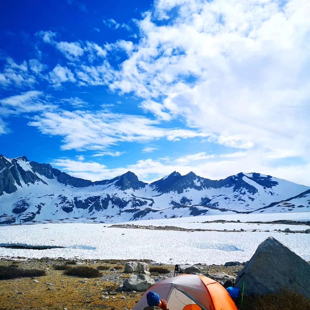 Our highest camp spot below Mather pass