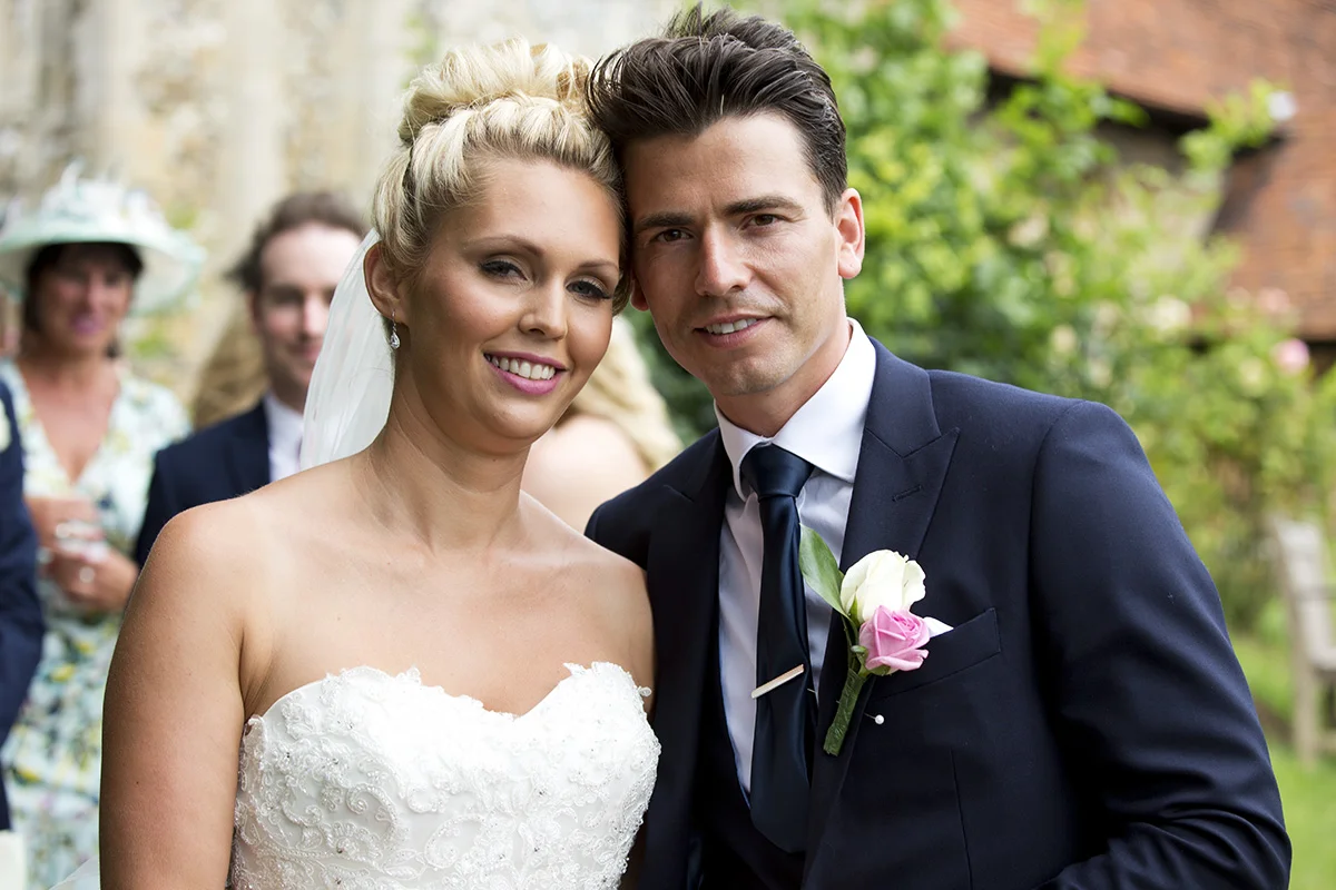 Bride and Groom portrait after wedding in Essex