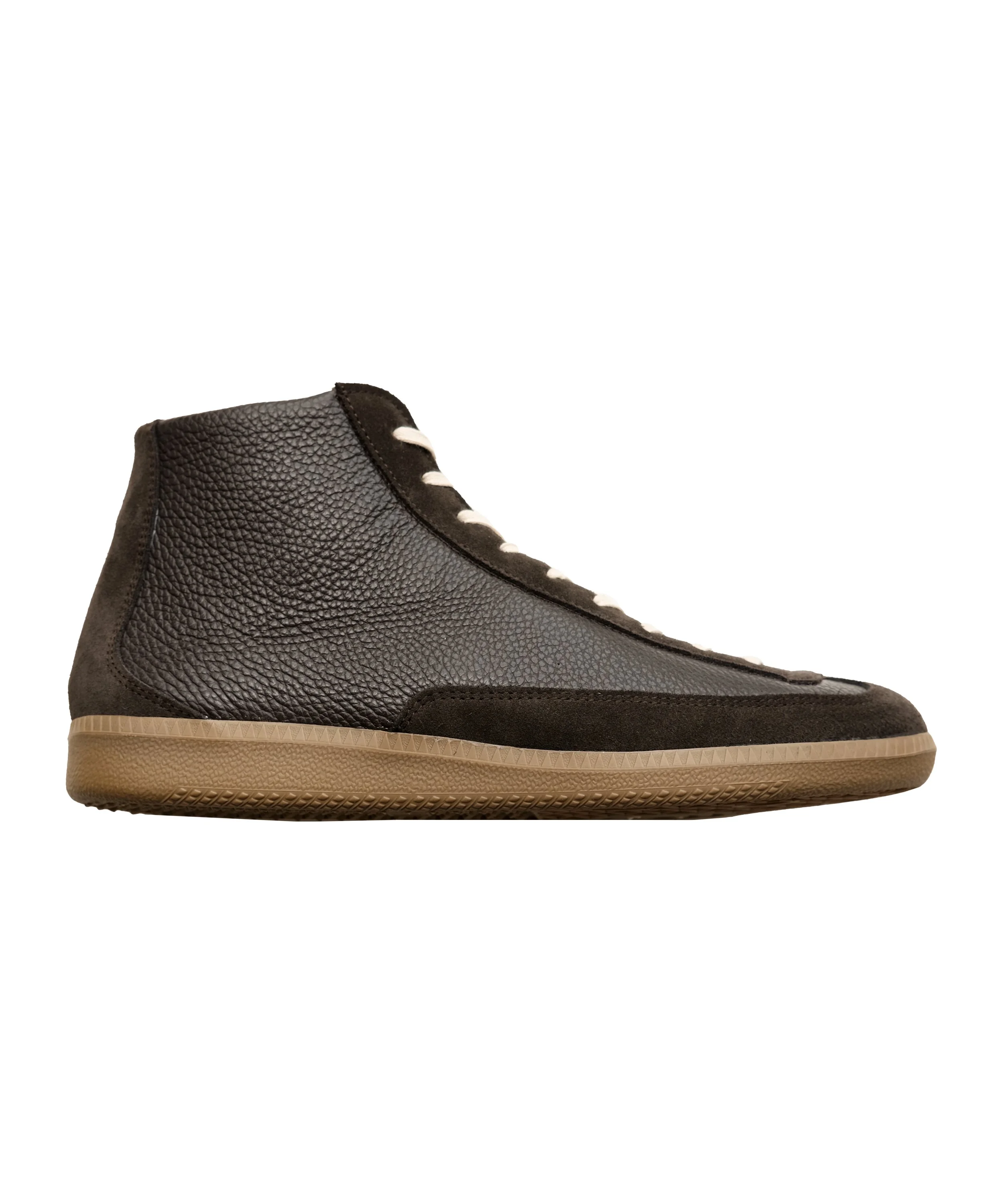 Sculpture Trainer High | Chocolate | Leather & Suede | Inventory 