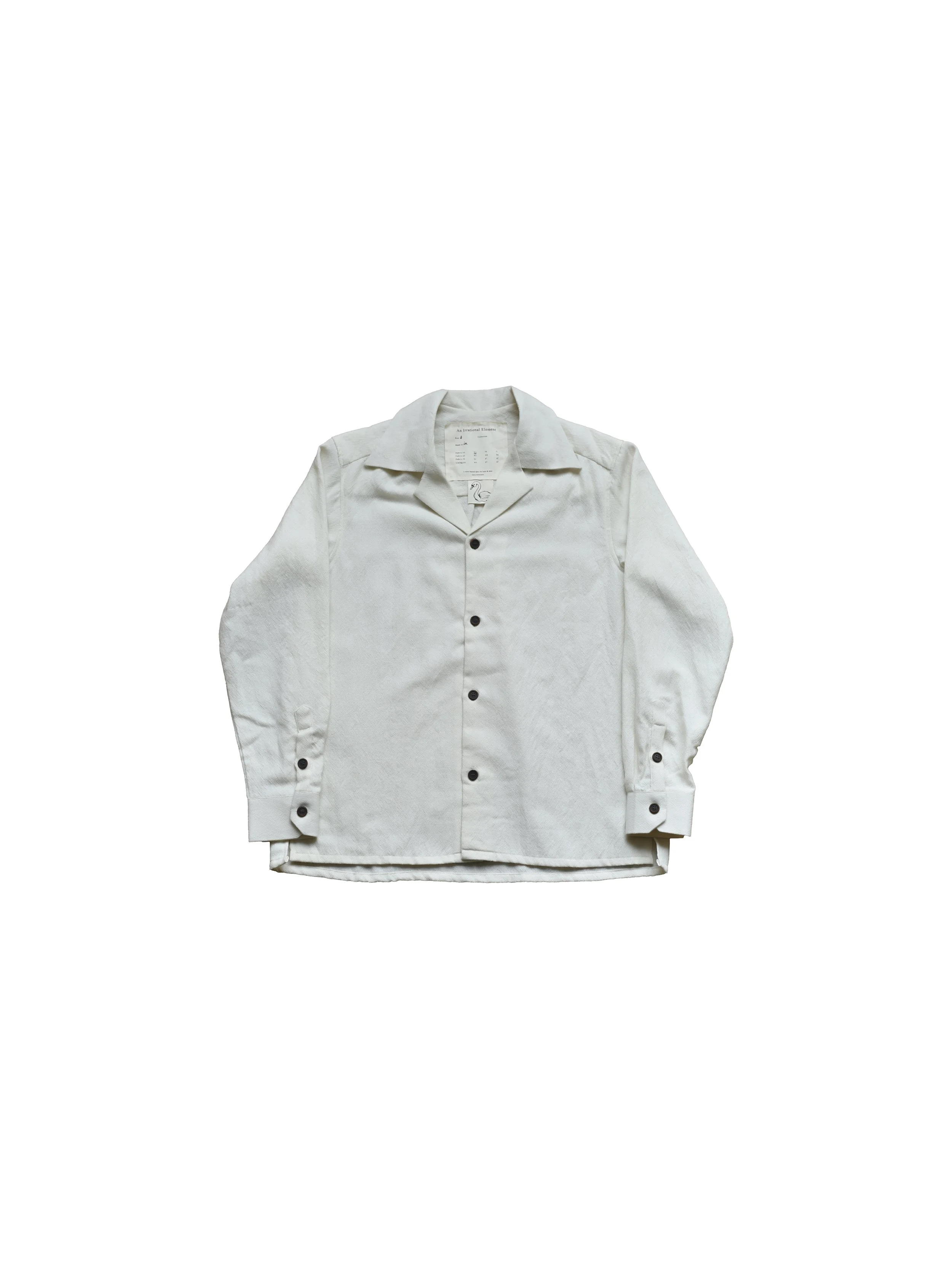 Artist Long Sleeve Shirt | Off-White | Wool (Hand-Loomed)