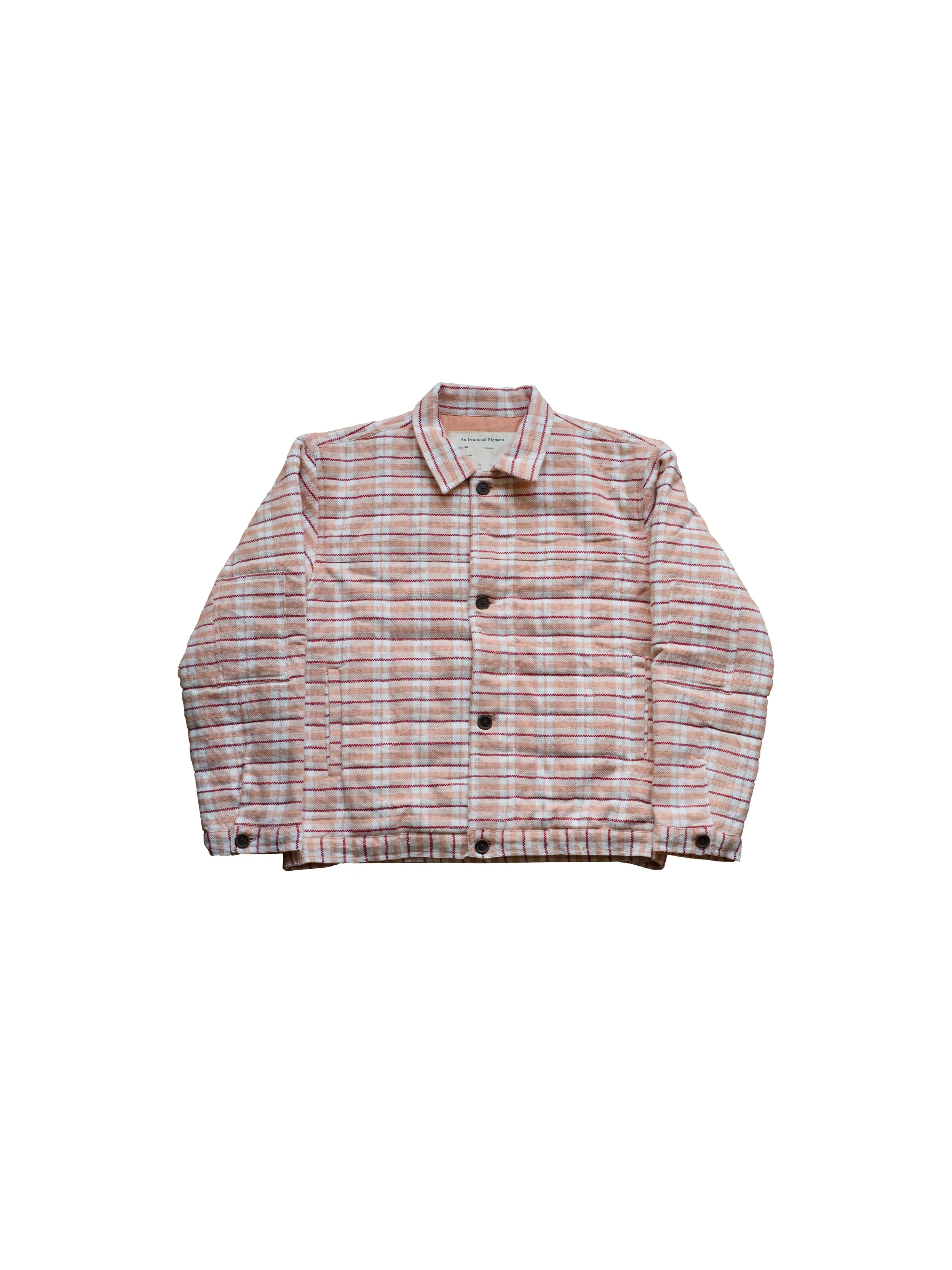 Boss Jacket | Soft Pink Padded Plaid | Cotton | Piece Unique