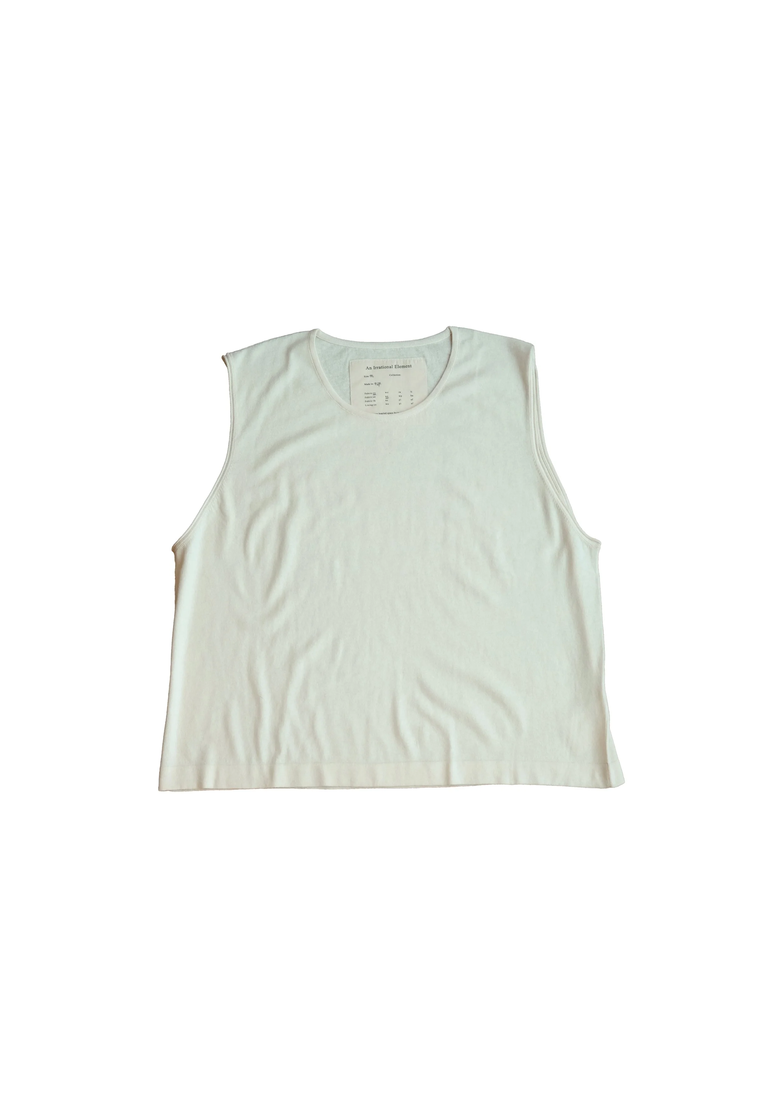Cut-Off Shirt | Ivory | Cotton & Cashmere