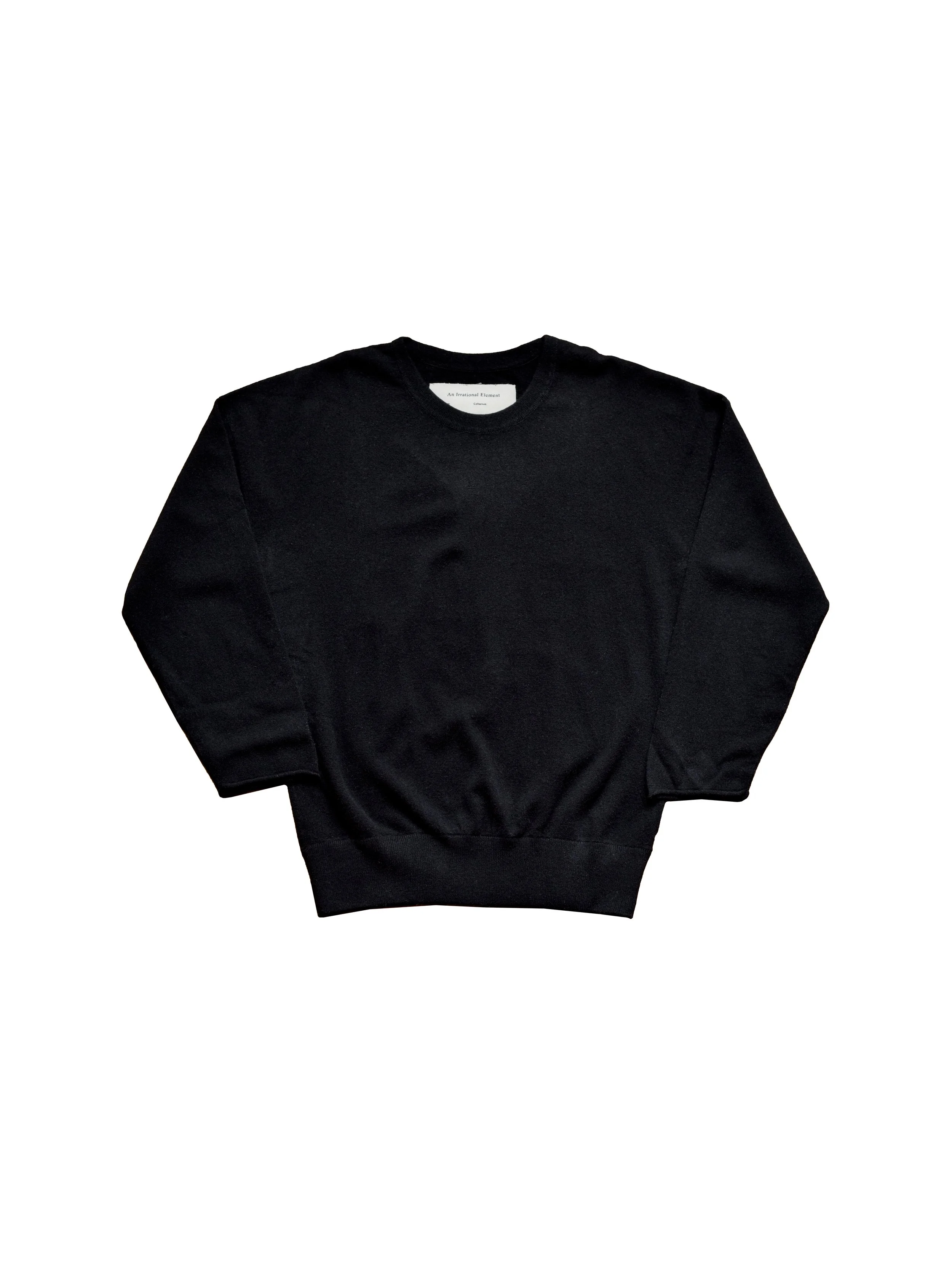Lounge Sweater | Black | Virgin Merino Wool & Cashmere