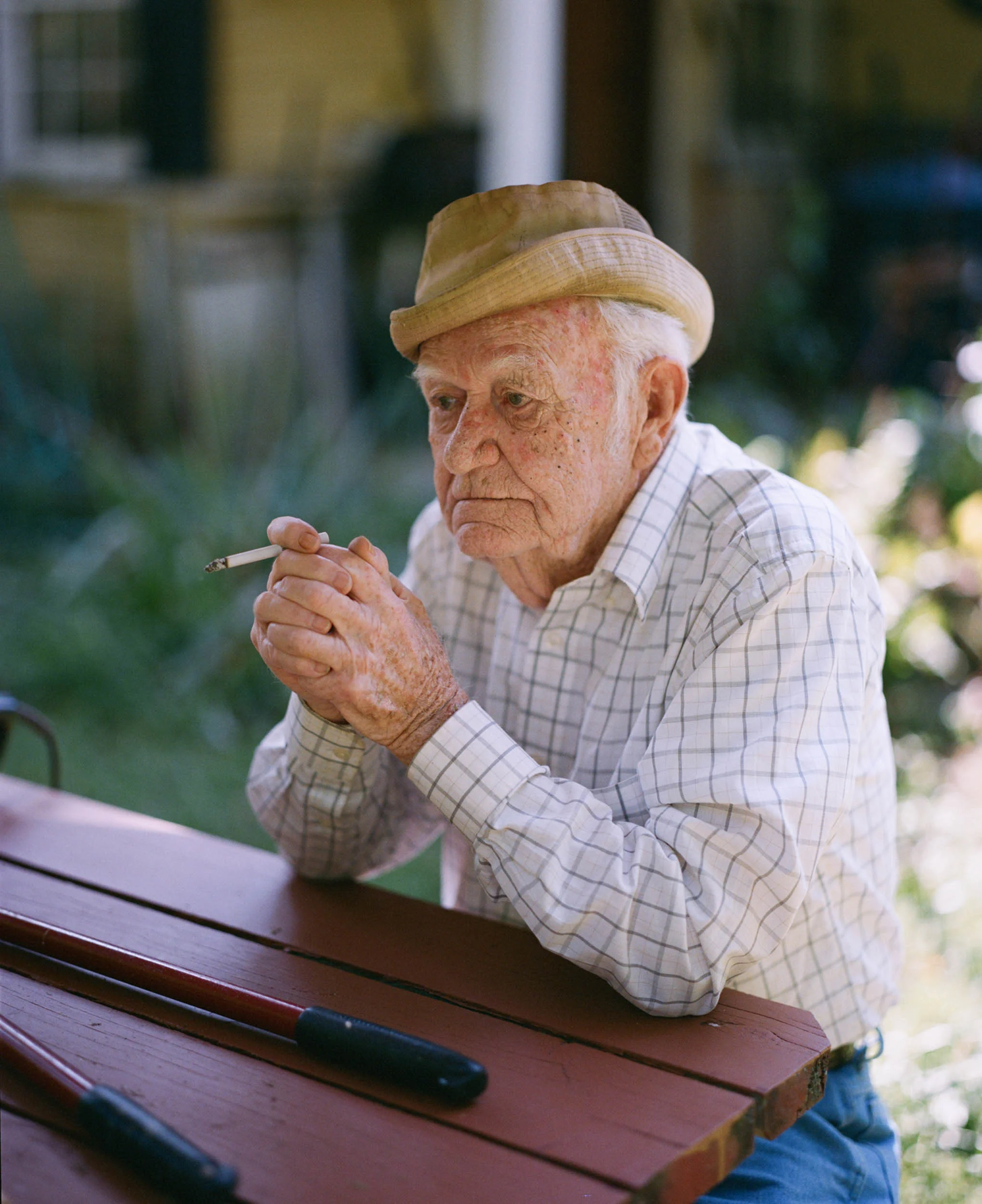 This is my grandfather. Growing up, I relished my "Poppa Joe" day (aka Saturday) where I would spend time with him, traveling around town in his old pickup truck. When we weren't stopping by the local deli to grab sodas and snacks we could be hanging out together playing cards, or walking some of the old abandoned rail road tracks around town. I'm so thankful to still have him around.