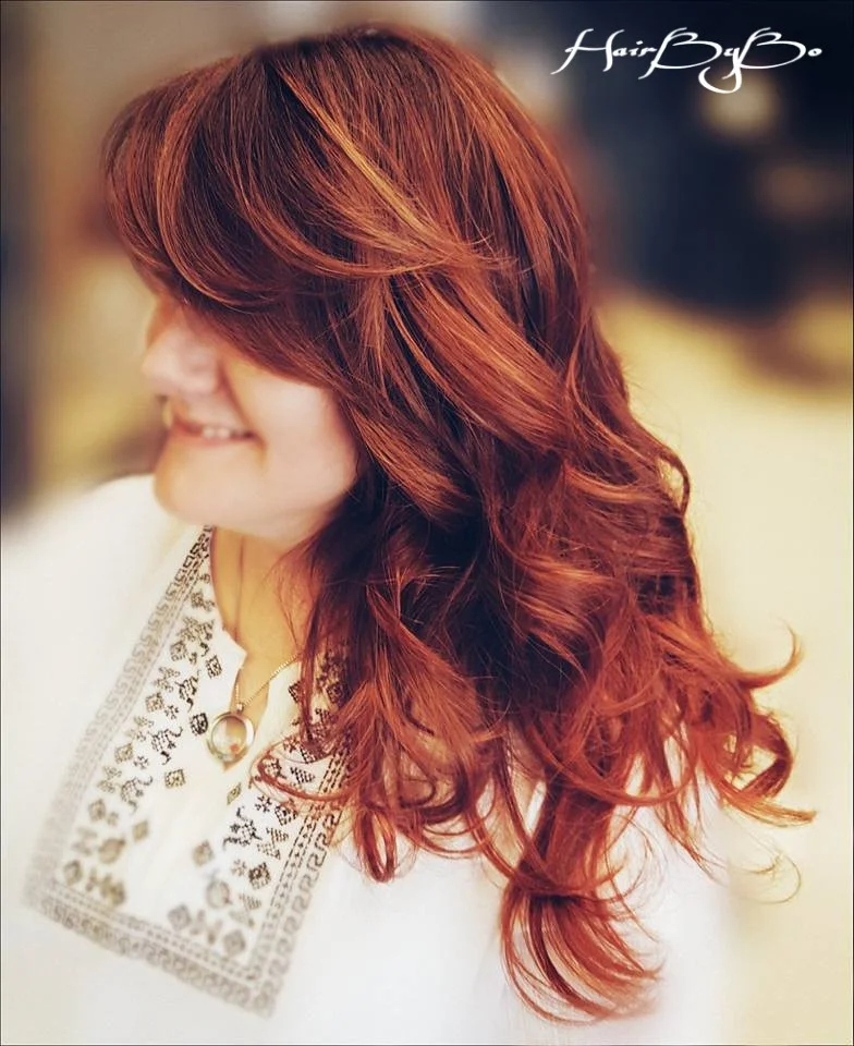 Bo's Hair Salon Red Balayage