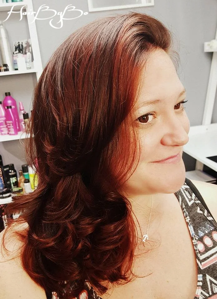 Bo's Hair Salon Red Highlights