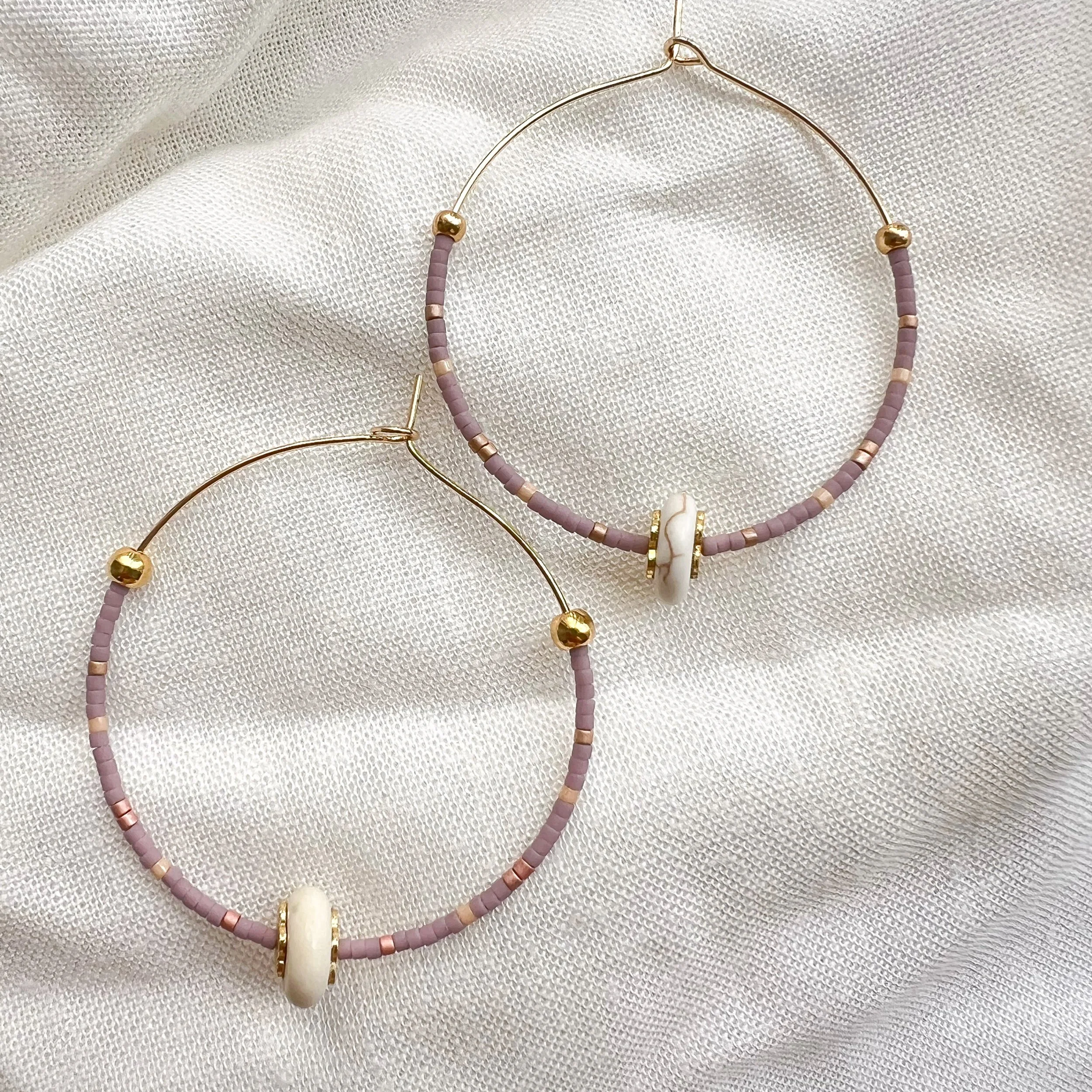 Lilac Hoops