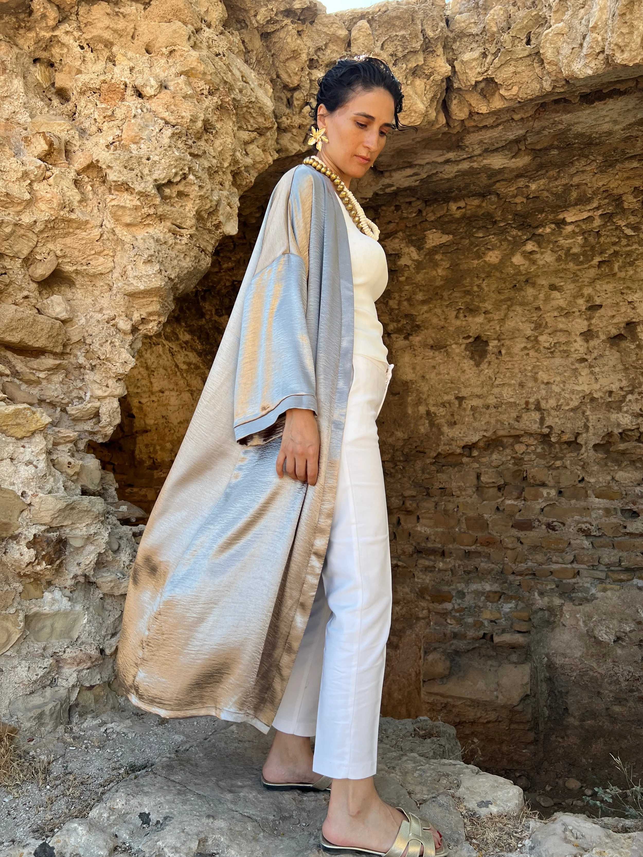 The Pearl Duster Kimono