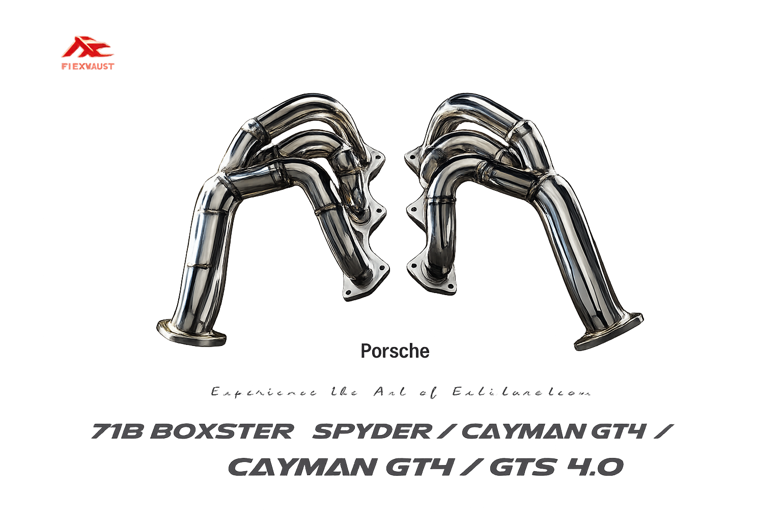 Fi Exhaust Equal Length Catless Headers – Porsche 718 GT4 / GT4 RS / Spyder OPF (2020+)