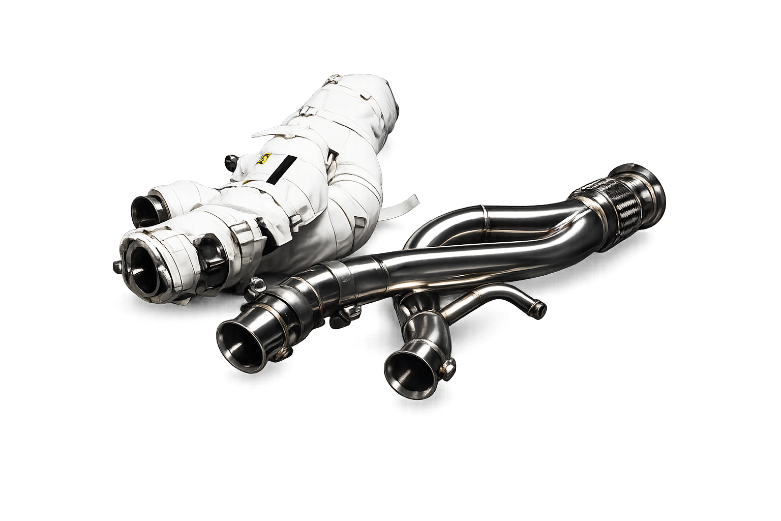 Fi Exhaust – Lamborghini Revuelto Catless Downpipe + Heat Protector (Ultra Edition)