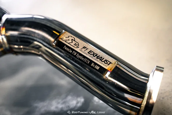 Fi Exhaust Catless Downpipe – Porsche 718 GT4 RS OPF (2022+)