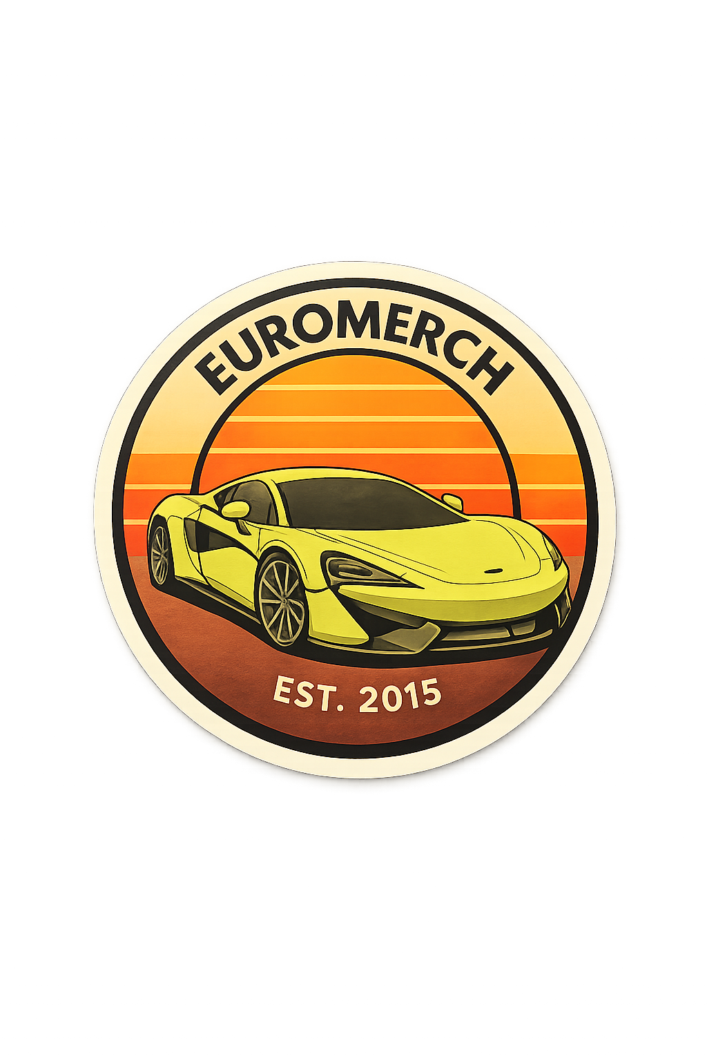 Retro McLaren 570S Sticker